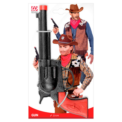 "SCHWARZE COWBOYPISTOLE" 23 cm – Detailansicht