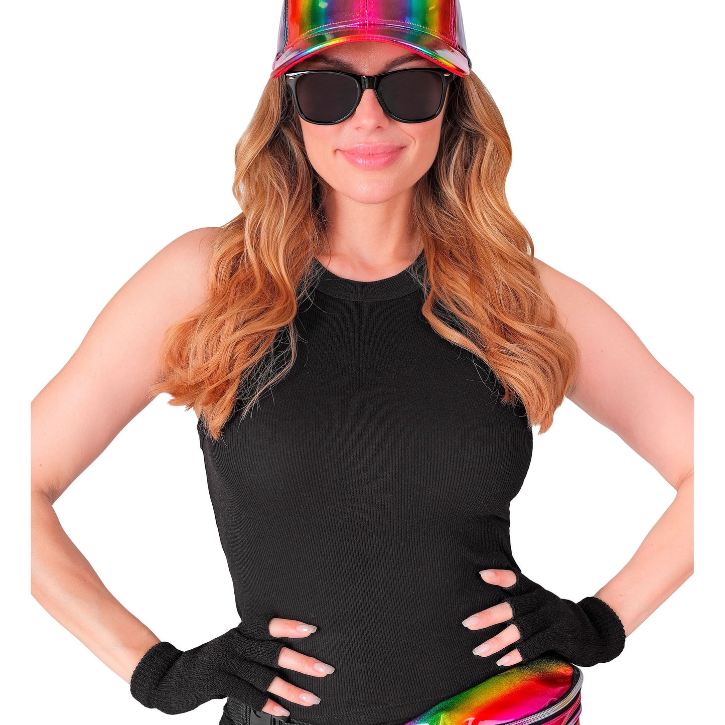"SCHWARZE FINGERLOSE HANDSCHUHE" – Ansicht 4