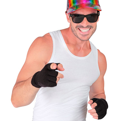 "SCHWARZE FINGERLOSE HANDSCHUHE" – Ansicht 6
