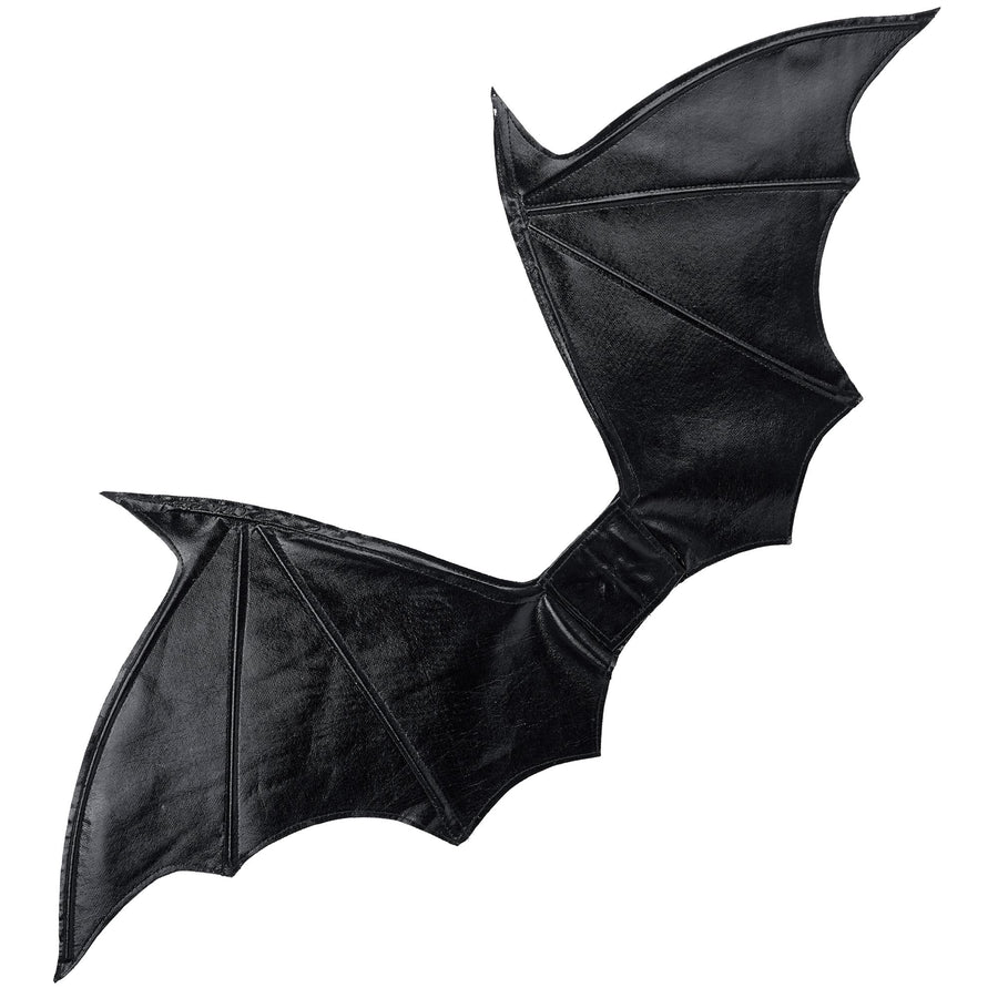 "SCHWARZE FLEDERMAUS / TEUFELS FLÜGEL" Modellierbare 84x36 cm – Vorderansicht