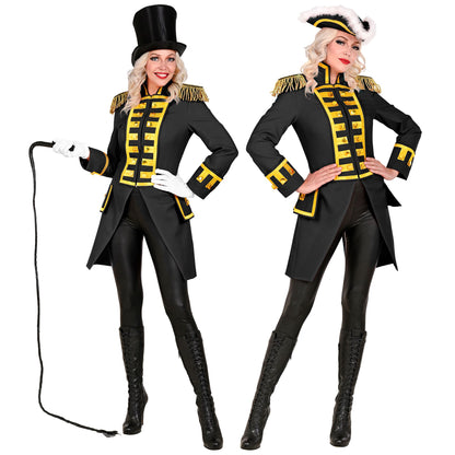 "SCHWARZE GARDEUNIFORM / PARADEFRACK" für Damen – Vorderansicht
