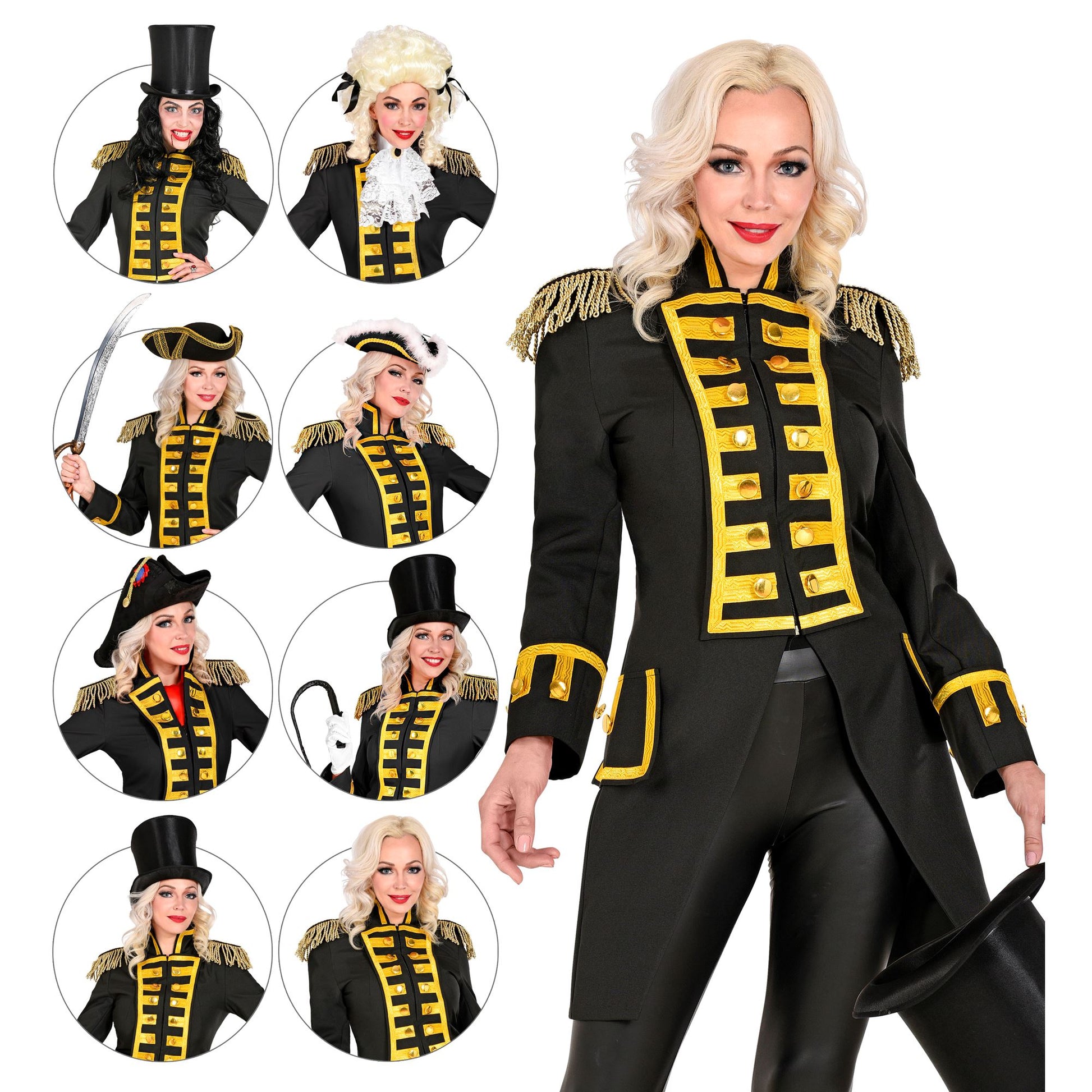 "SCHWARZE GARDEUNIFORM / PARADEFRACK" für Damen – Ansicht 5