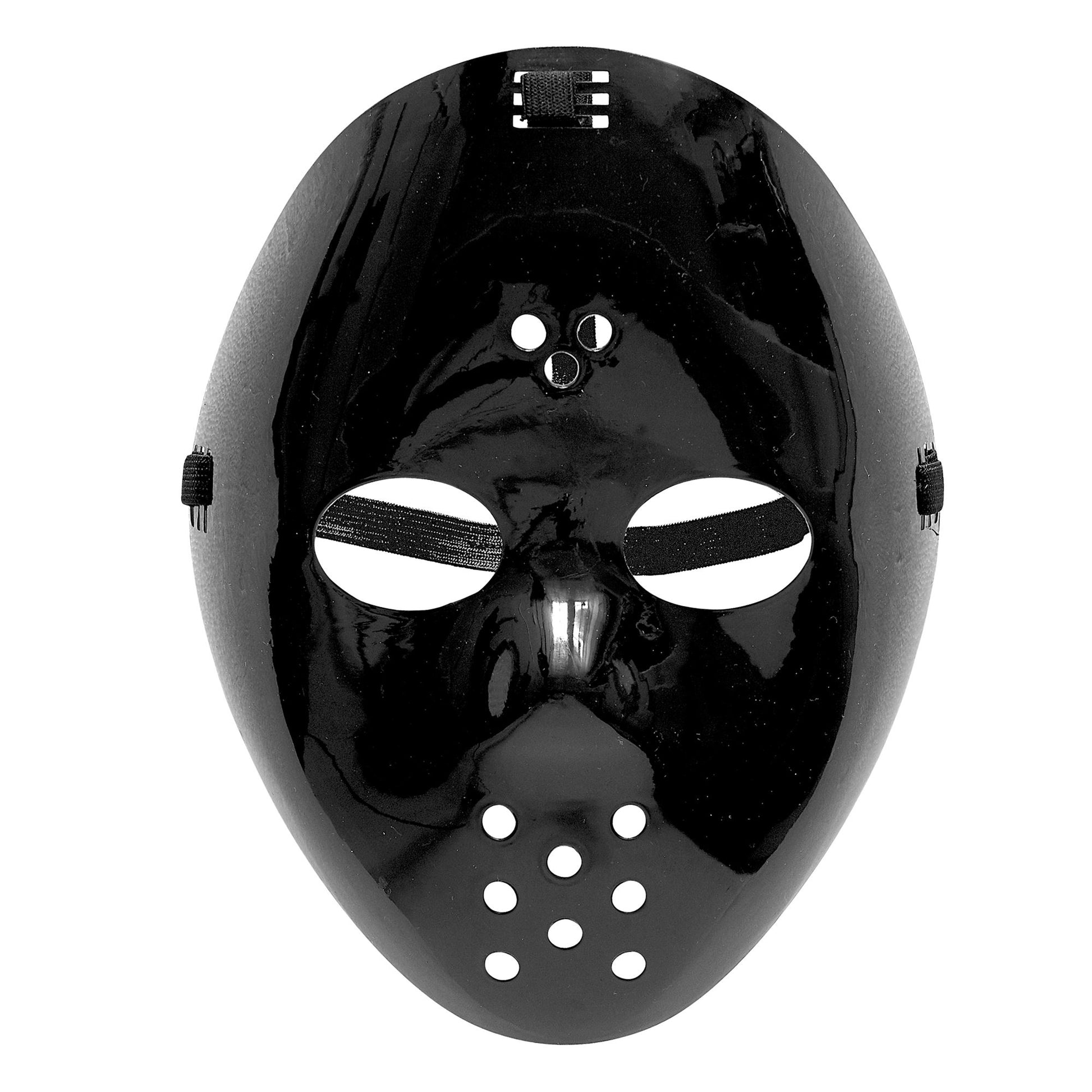 "SCHWARZE HOCKEY MASKE" – Vorderansicht