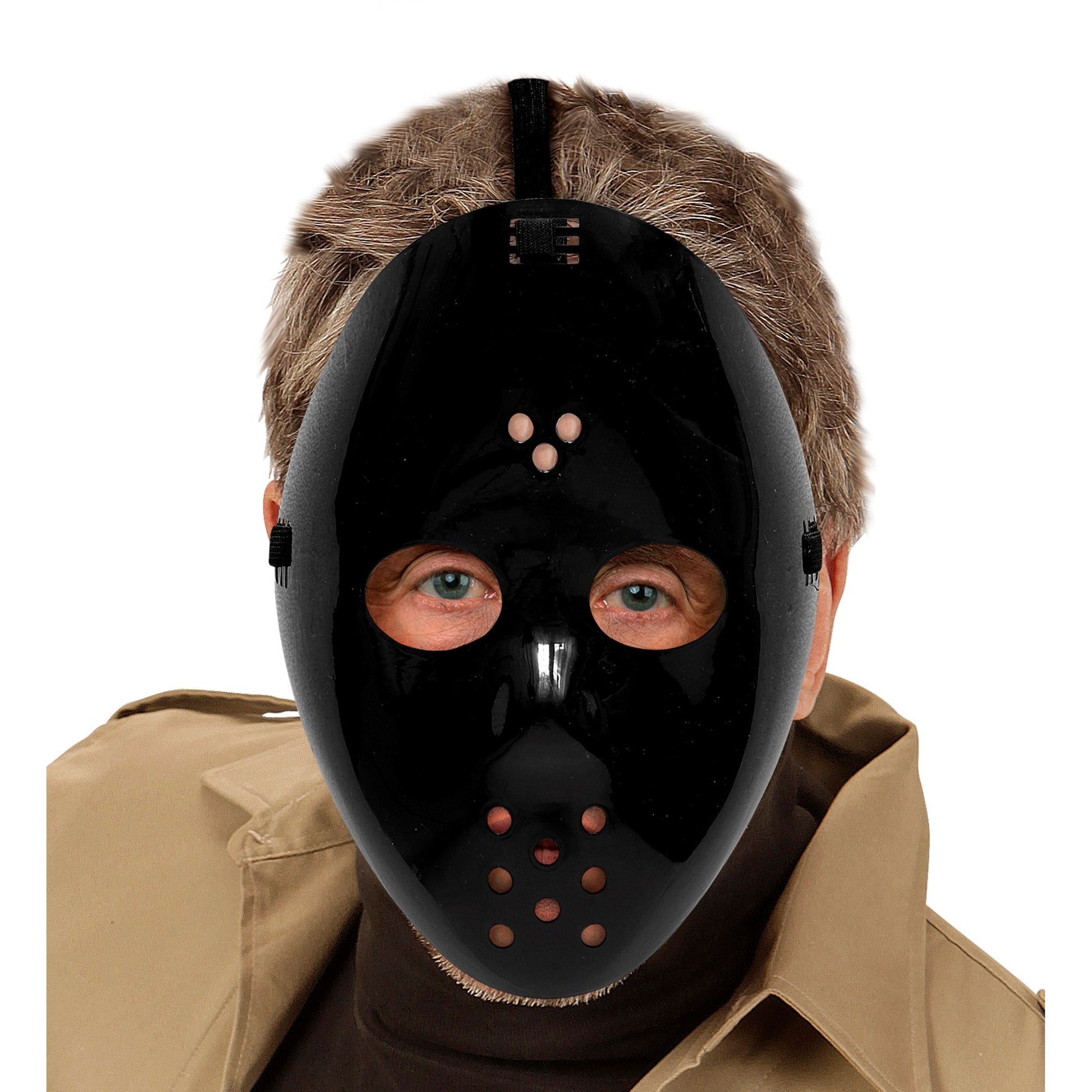 "SCHWARZE HOCKEY MASKE" – Detailansicht