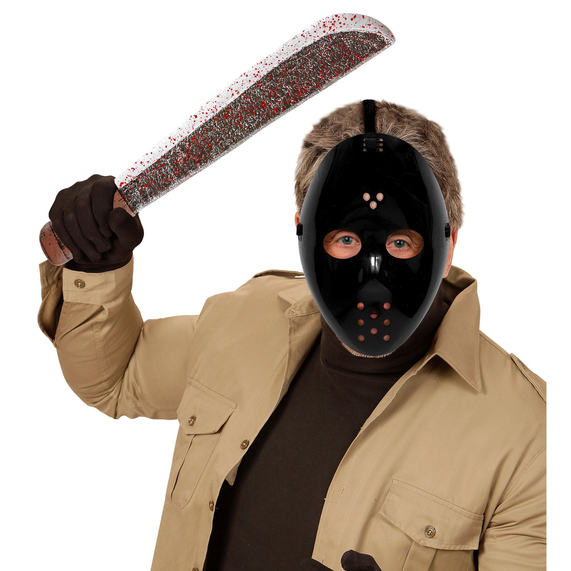 "SCHWARZE HOCKEY MASKE" – Ansicht 3