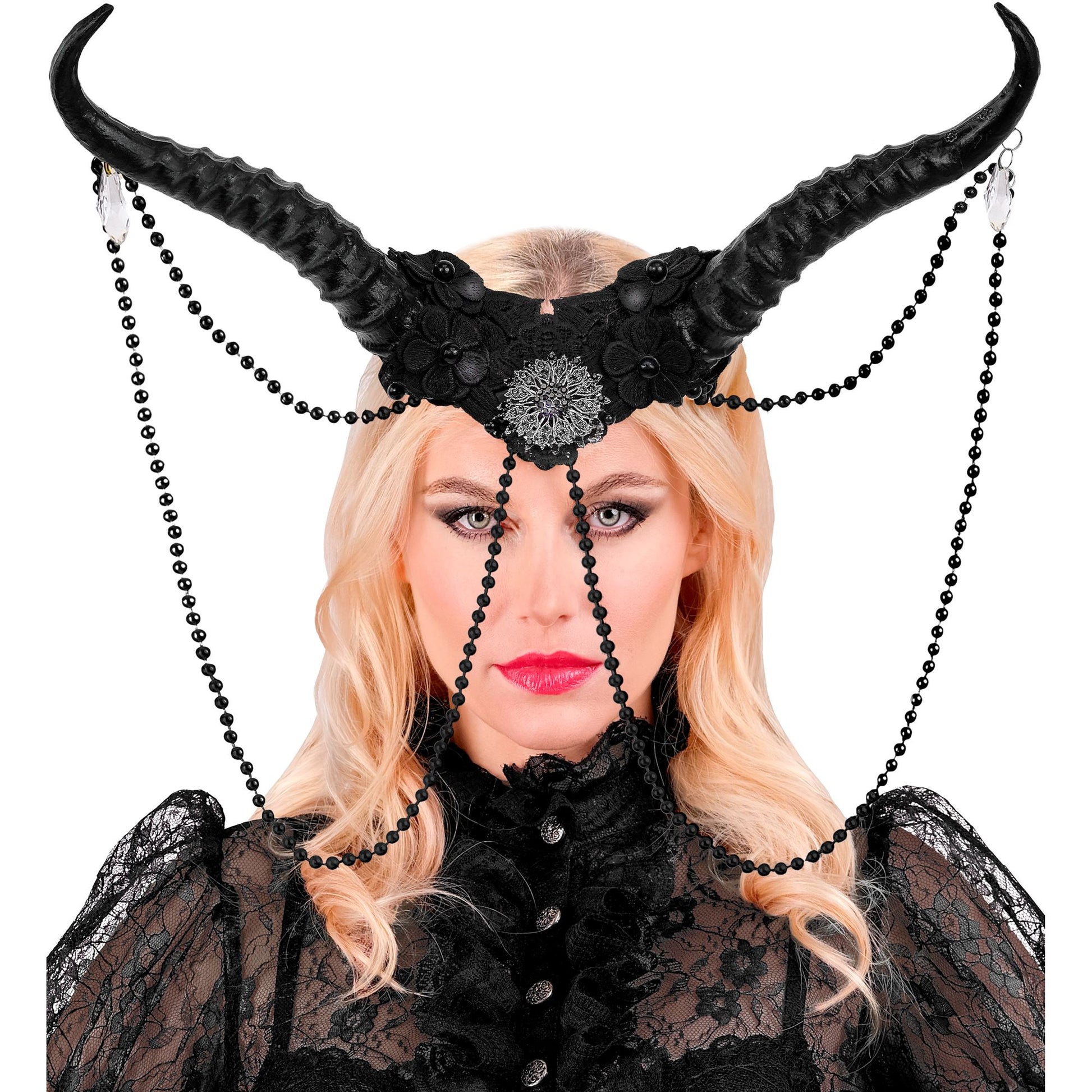 "SCHWARZE HÖRNER KOPFSCHMUCK" – Ansicht 3