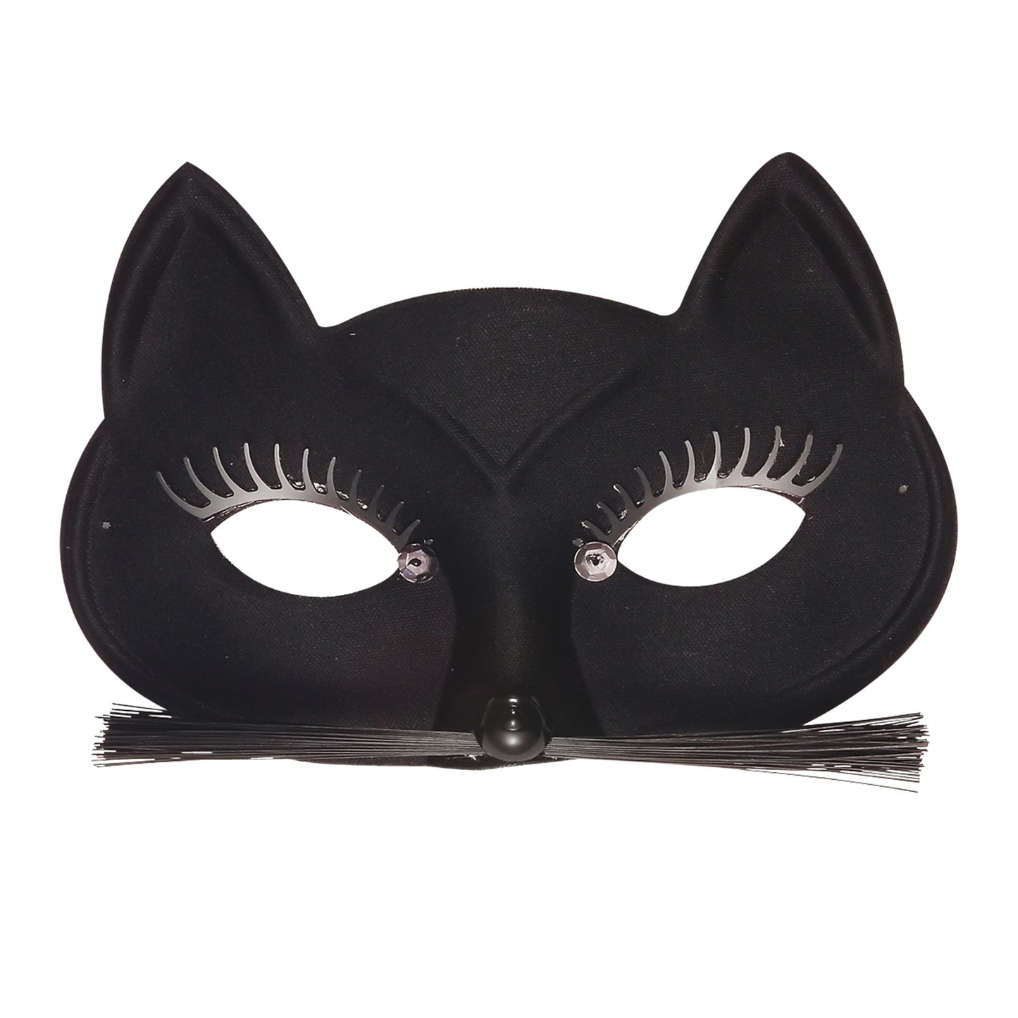 "SCHWARZE KATZE AUGENMASKE" – Vorderansicht