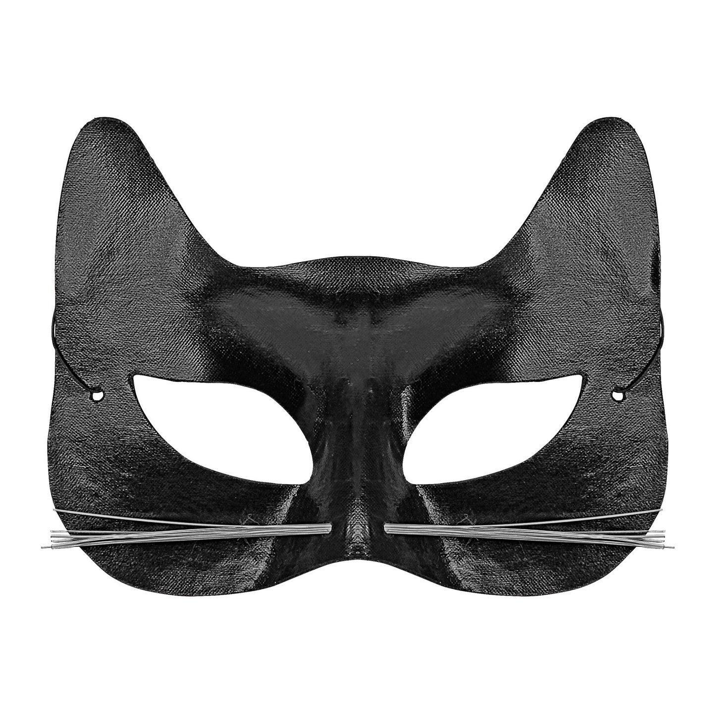 "SCHWARZE KATZENAUGENMASKE" – Vorderansicht