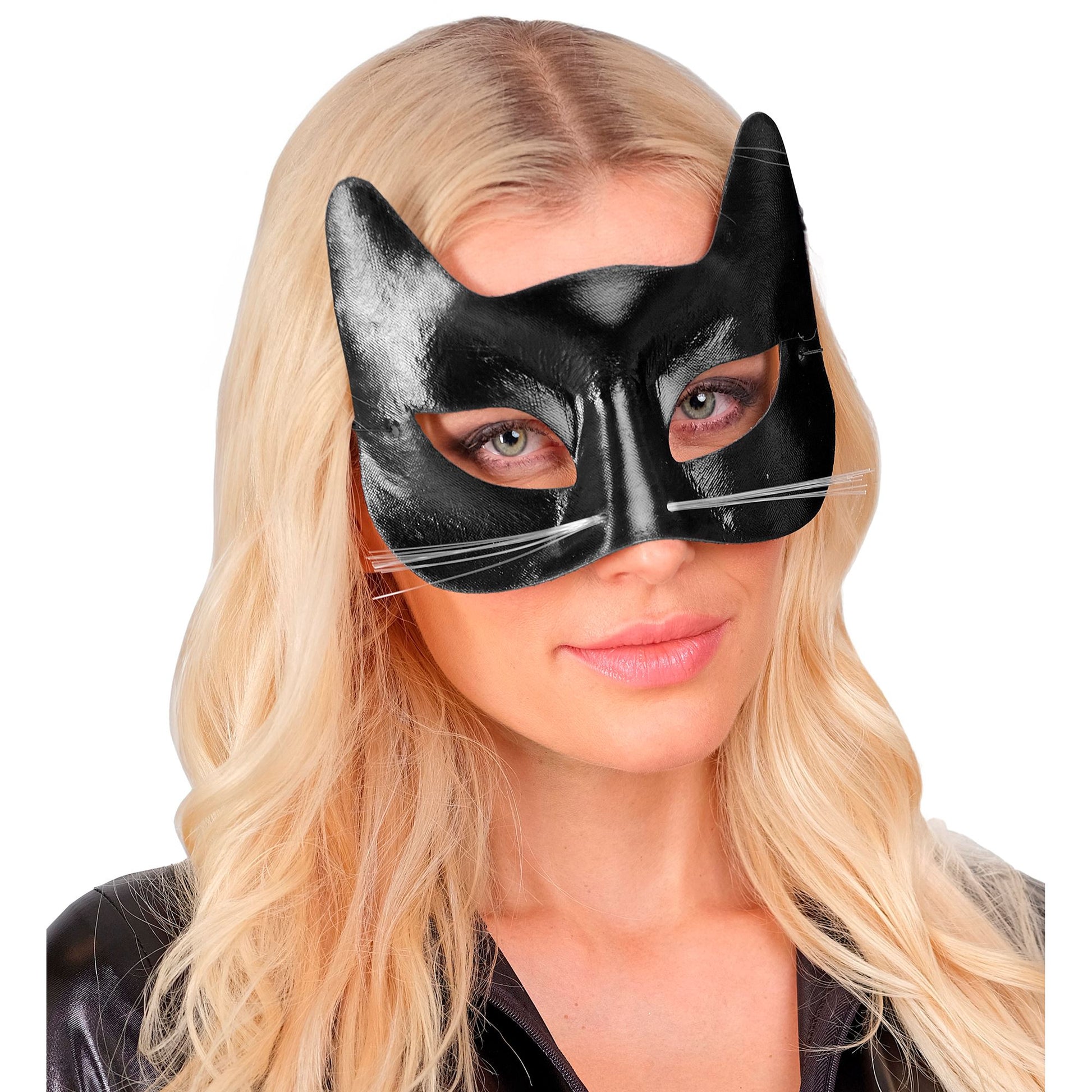 "SCHWARZE KATZENAUGENMASKE" – Ansicht 3