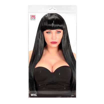 "SCHWARZE PERÜCKE FASHION" in Polybag – Detailansicht