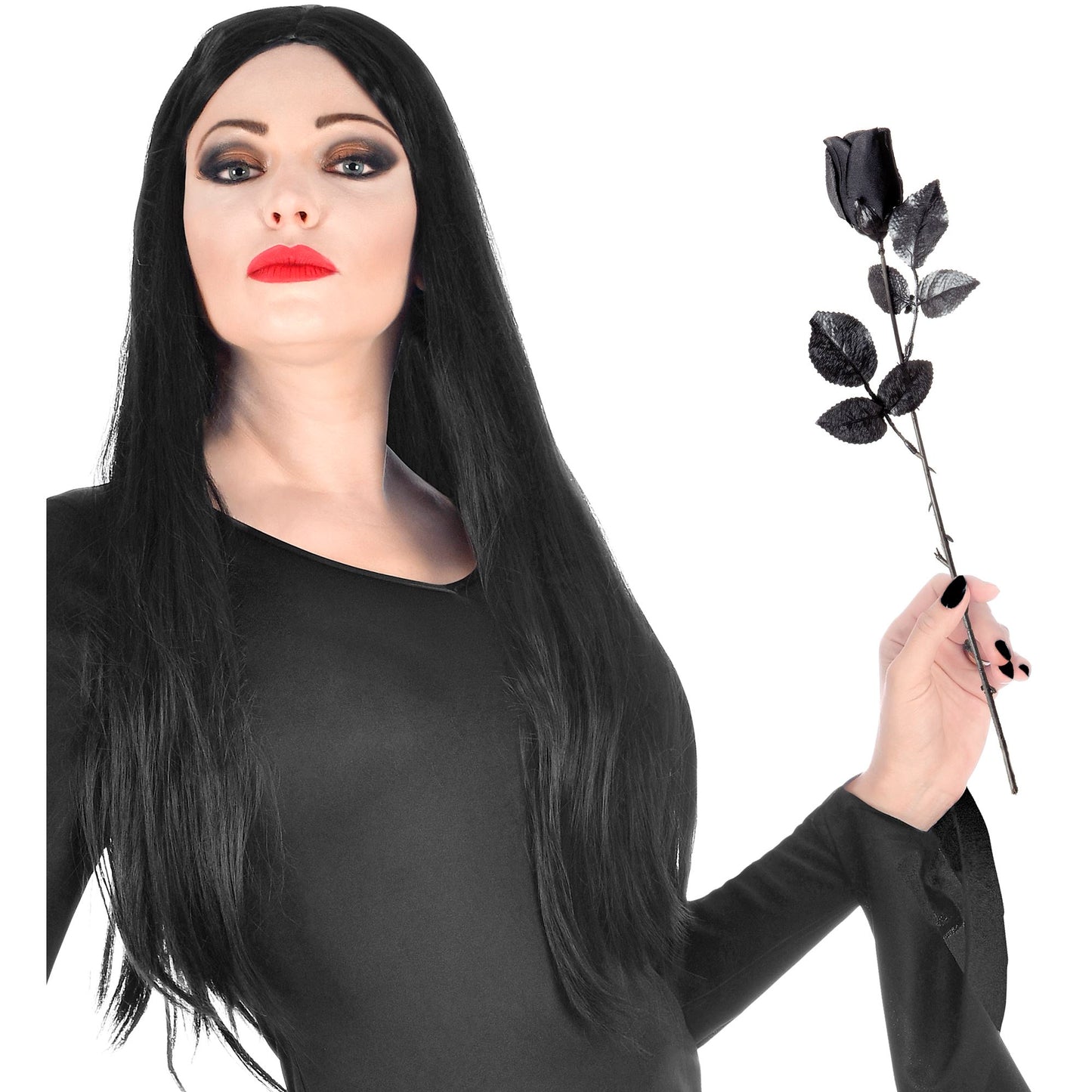 "SCHWARZE ROSEN" 48er Display Box - 44 cm – Detailansicht