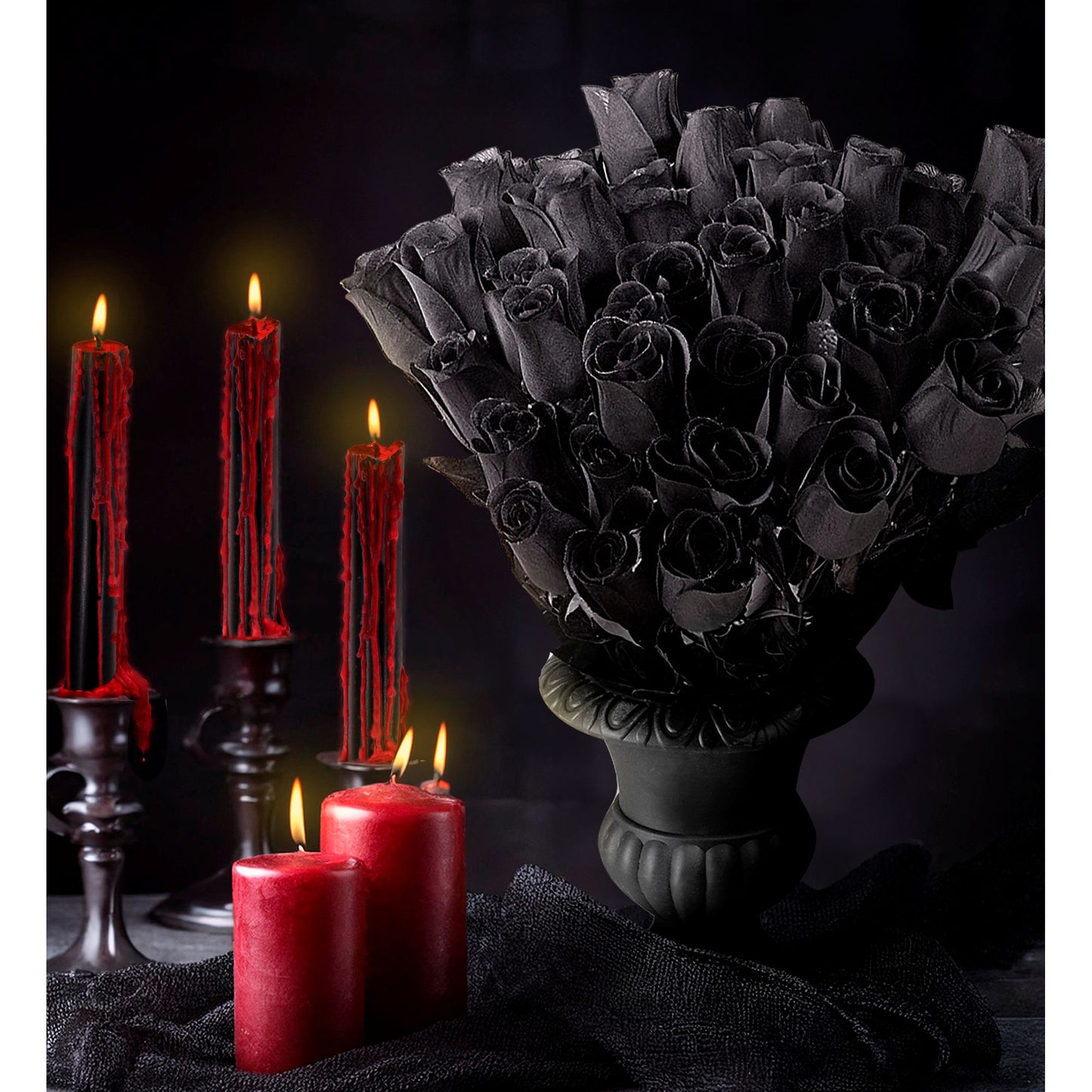 "SCHWARZE ROSEN" 48er Display Box - 44 cm – Ansicht 4