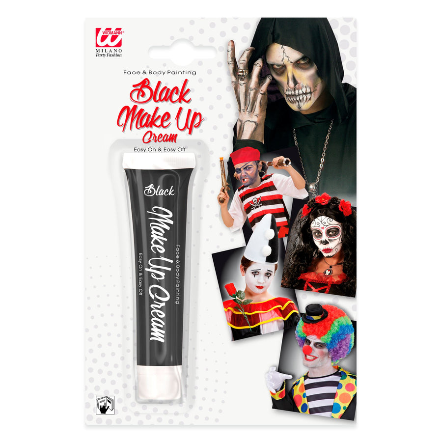 "SCHWARZE SCHMINKE IN TUBE" - 28 ml – Vorderansicht