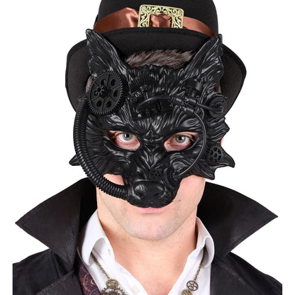 "SCHWARZE STEAMPUNK WOLFSMASKE" – Ansicht 5