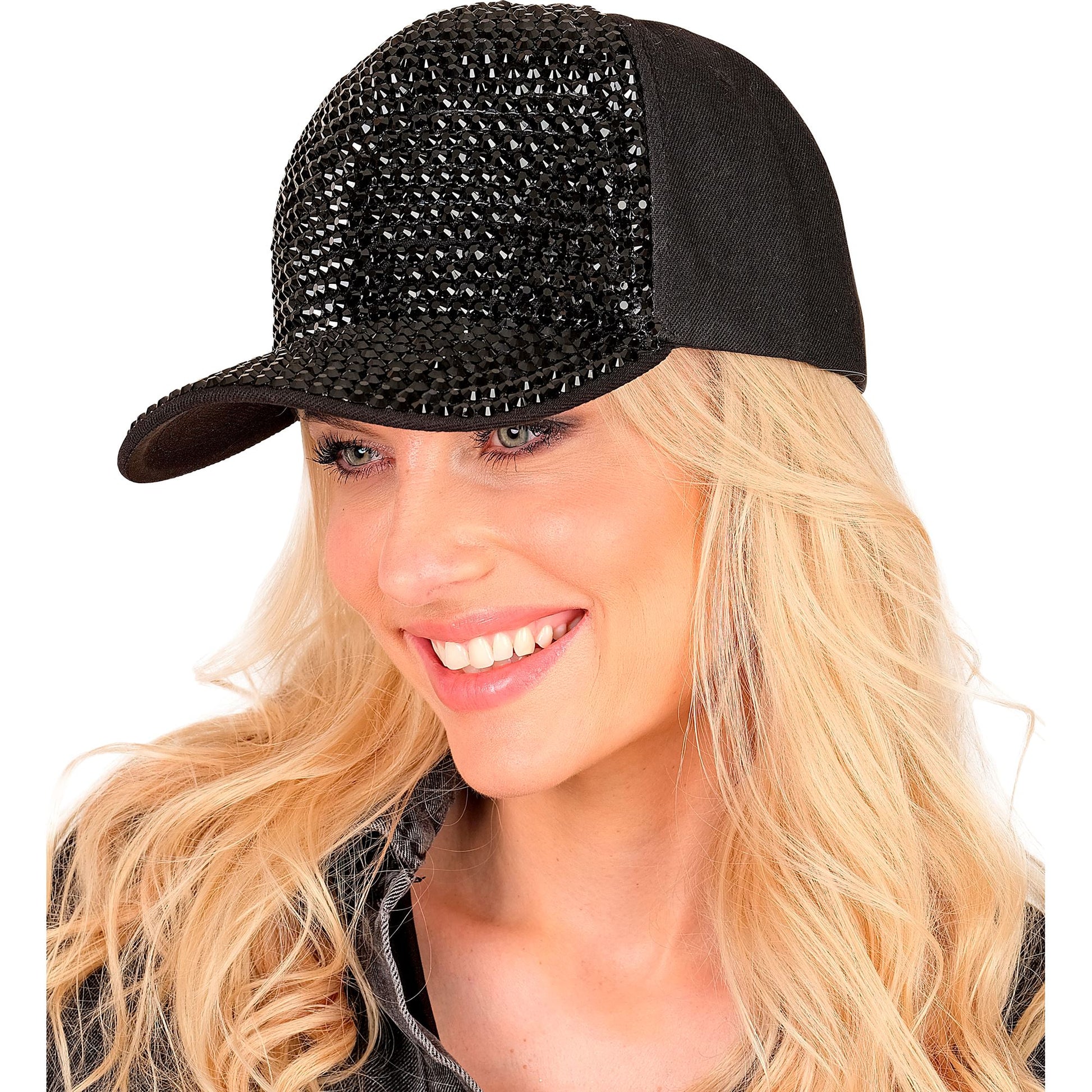"SCHWARZE STRASS BASECAP" – Ansicht 4