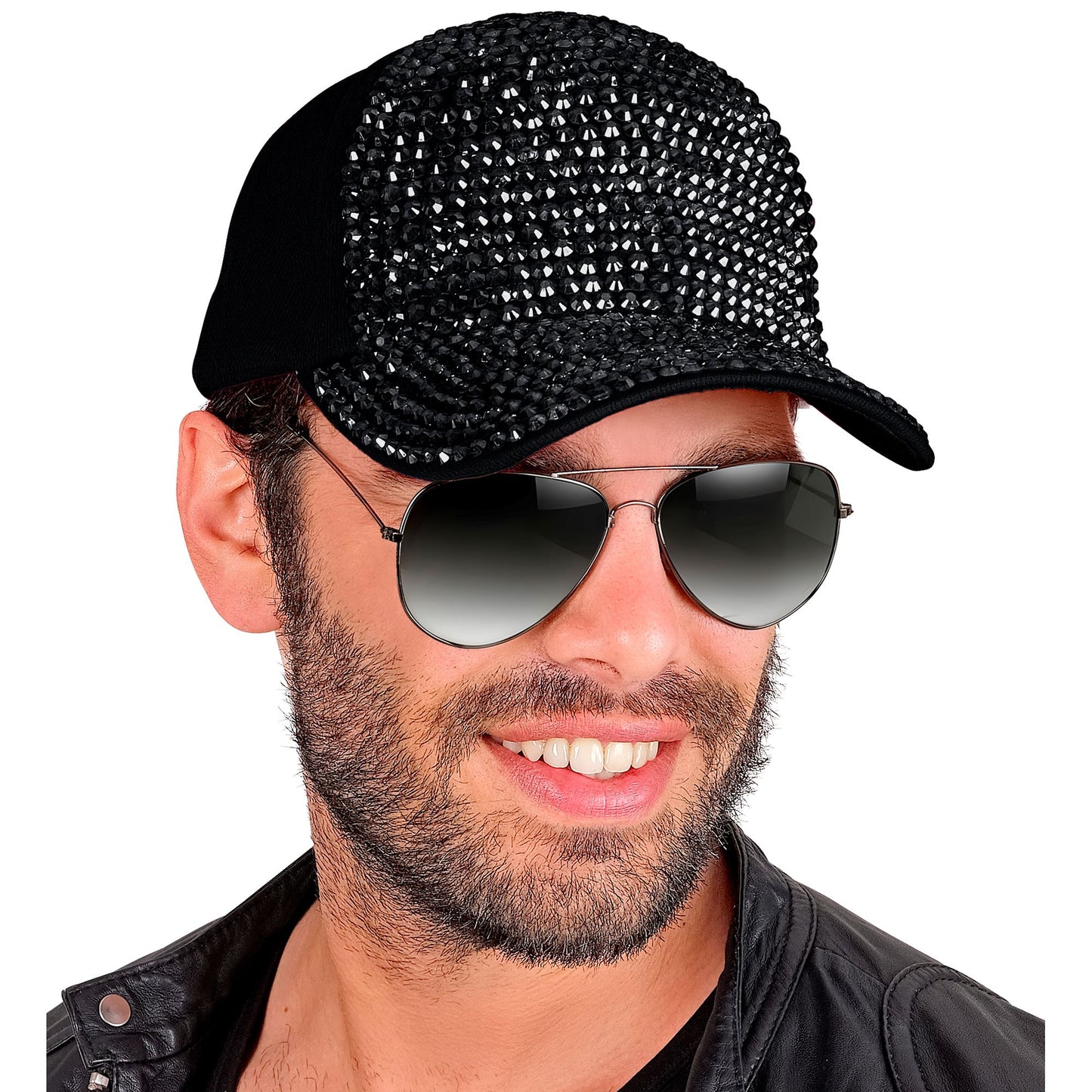 "SCHWARZE STRASS BASECAP" – Ansicht 5