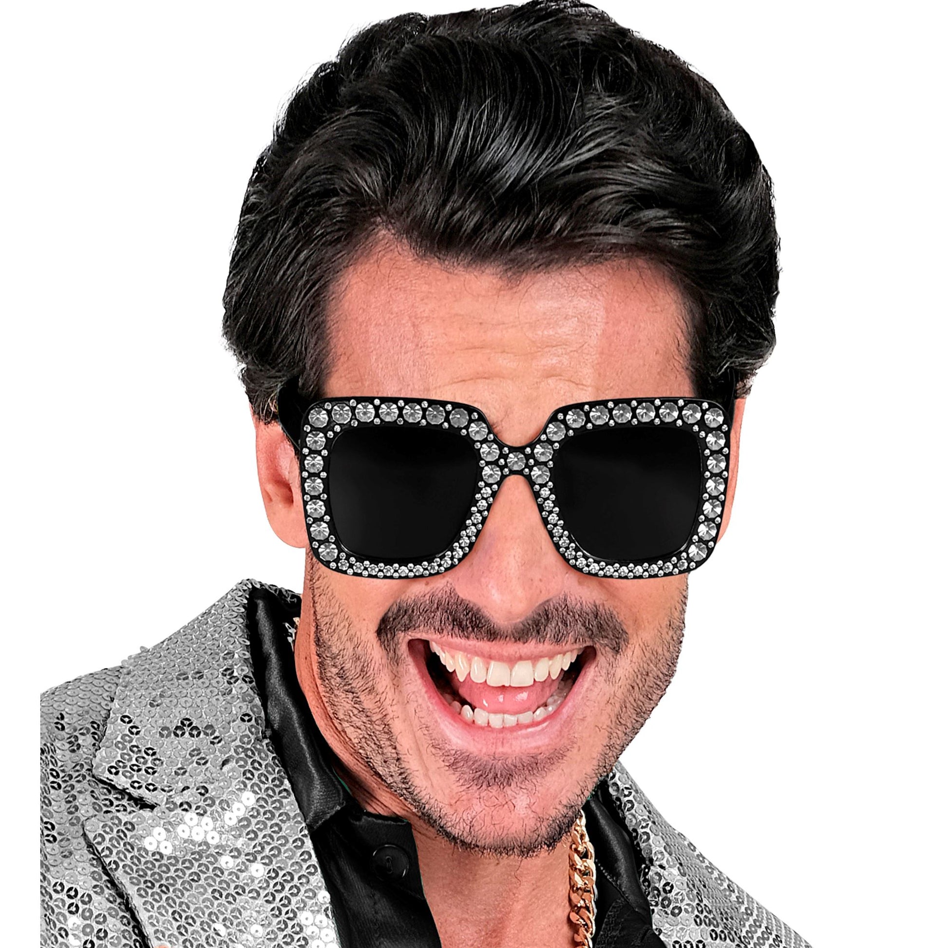"SCHWARZE STRASS BRILLE" – Ansicht 4