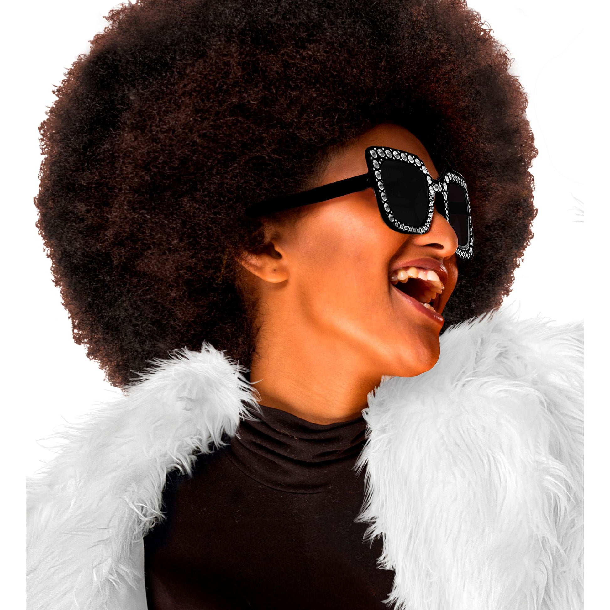"SCHWARZE STRASS BRILLE" – Ansicht 5