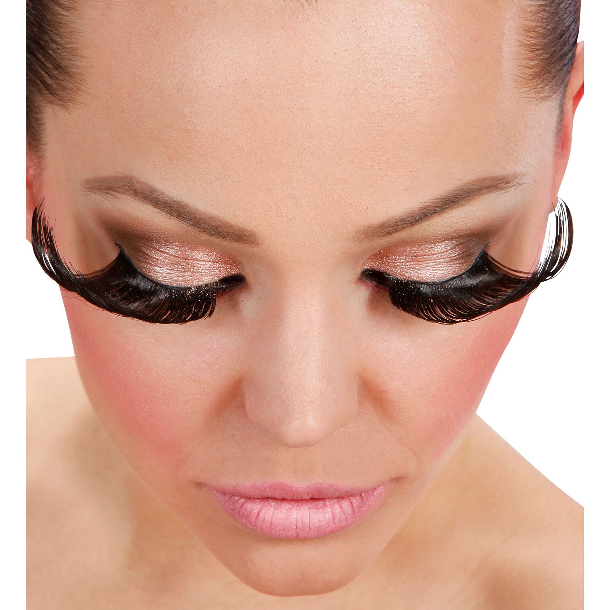 "SCHWARZE SUPERLANGE WIMPERN" mit Klebstofftube – Ansicht 3