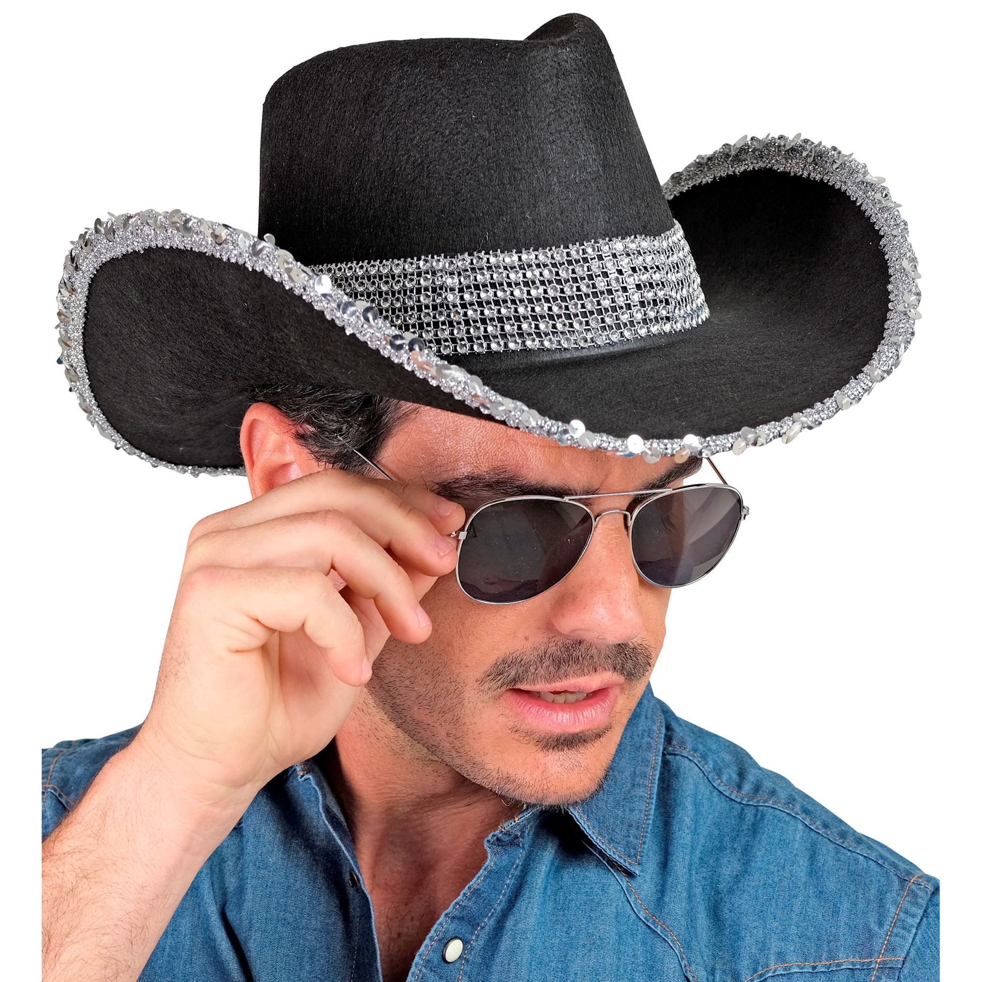 "SCHWARZER COWGIRL PARTYHUT" – Ansicht 4