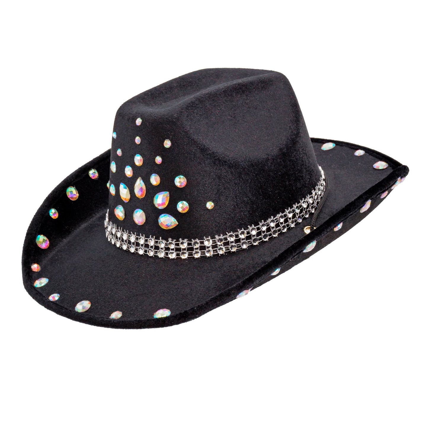 "SCHWARZER DIAMANTEN COWBOY HUT" – Vorderansicht