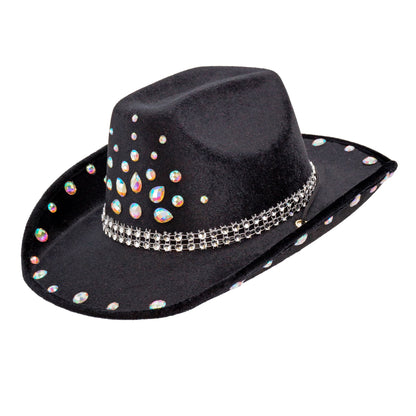 "SCHWARZER DIAMANTEN COWBOY HUT" – Vorderansicht