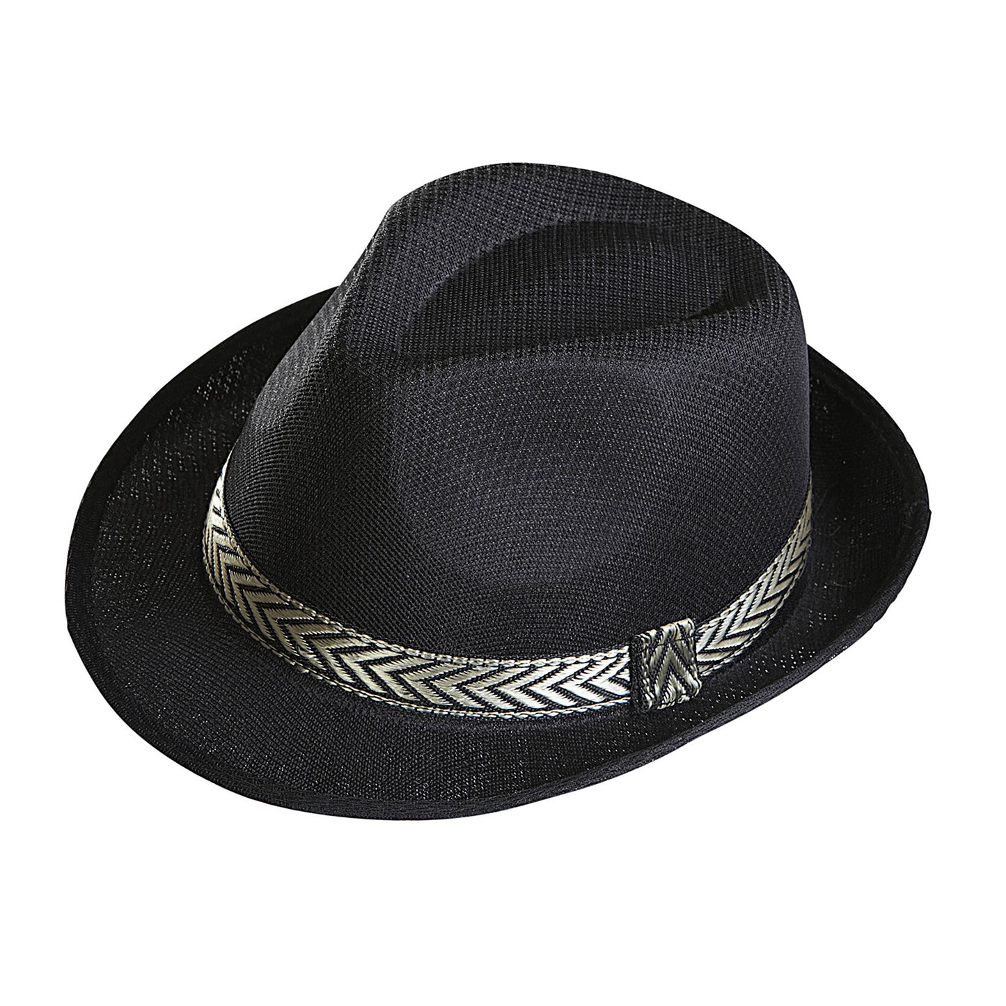 "SCHWARZER FEDORA PANAMA" – Vorderansicht