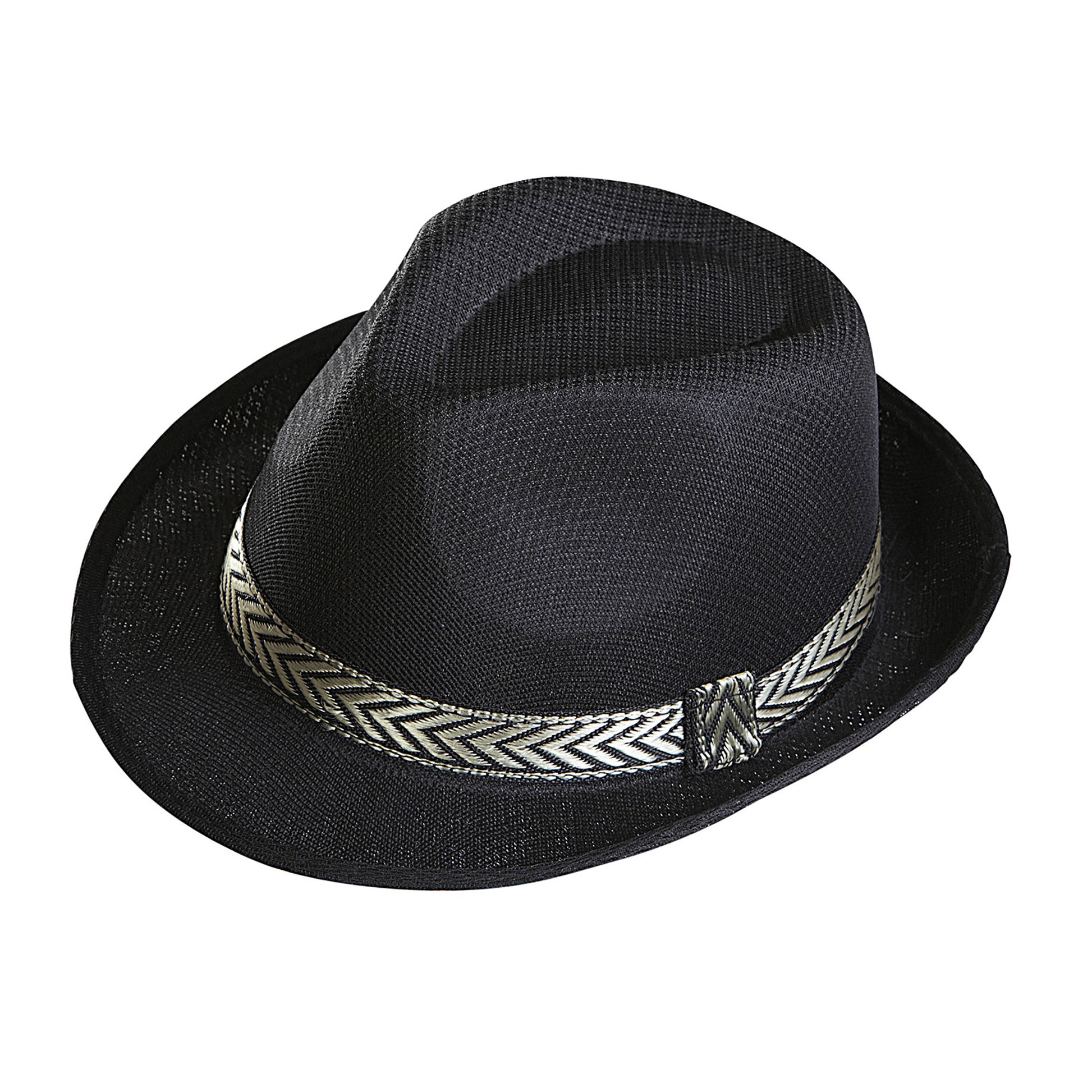 "SCHWARZER FEDORA PANAMA" – Vorderansicht