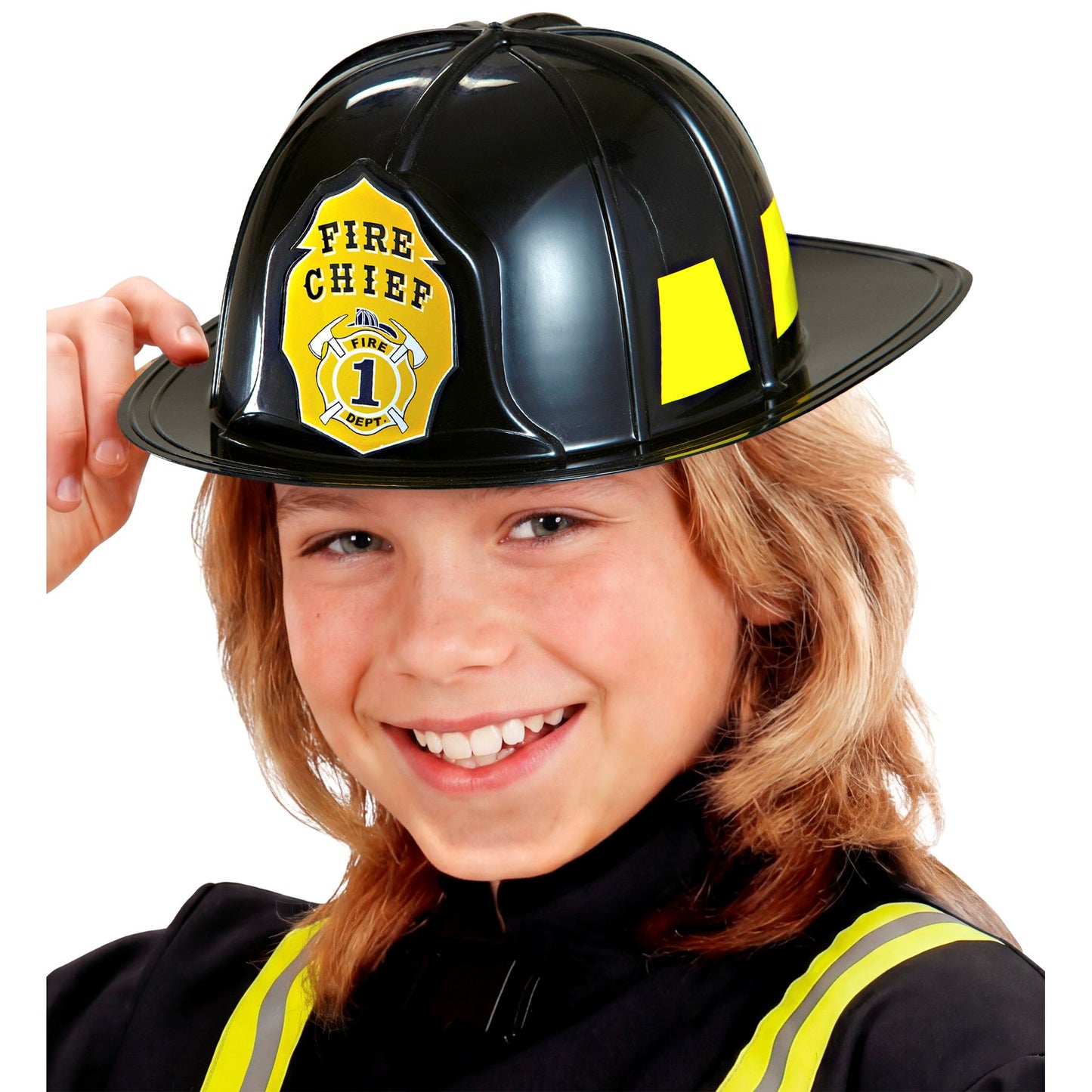 "SCHWARZER FEUERWEHRHELM" aus Hartplastik – Ansicht 4