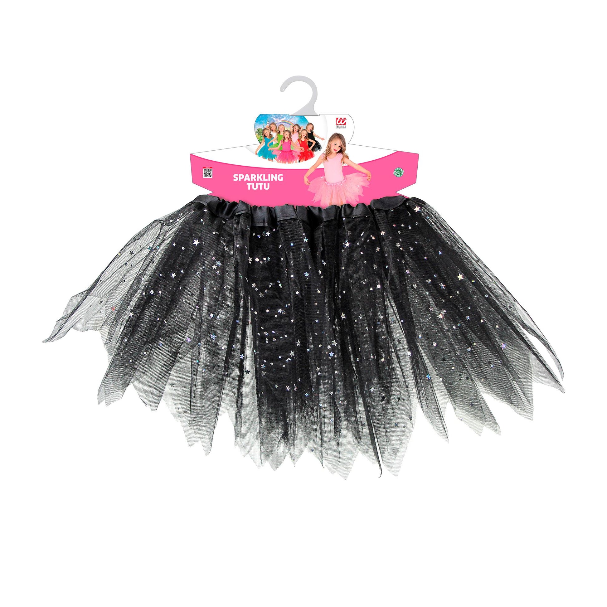 "SCHWARZER GLITZERNDER TUTU" 30 cm – Ansicht 3
