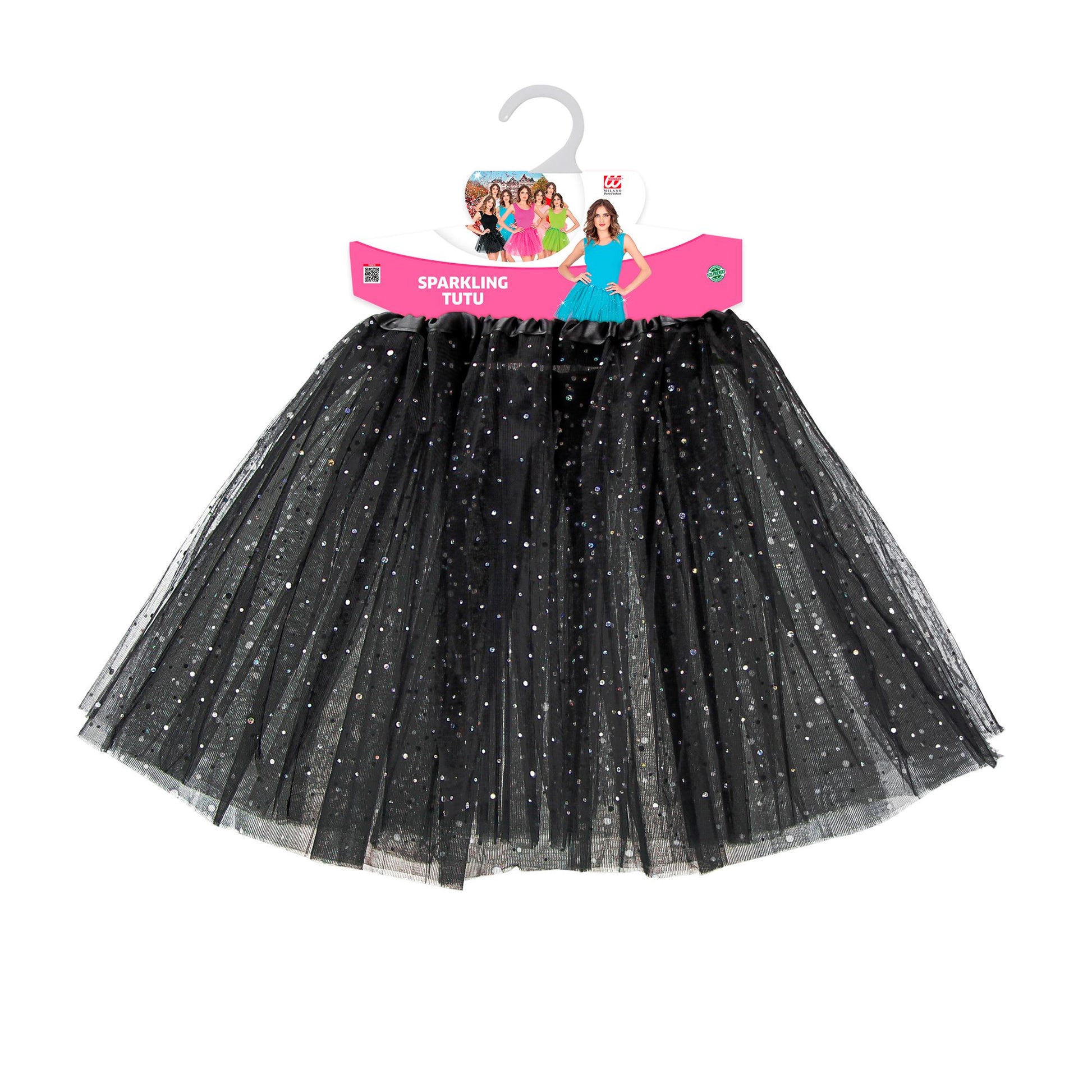 "SCHWARZER GLITZERNDER TUTU" 40 cm – Ansicht 3