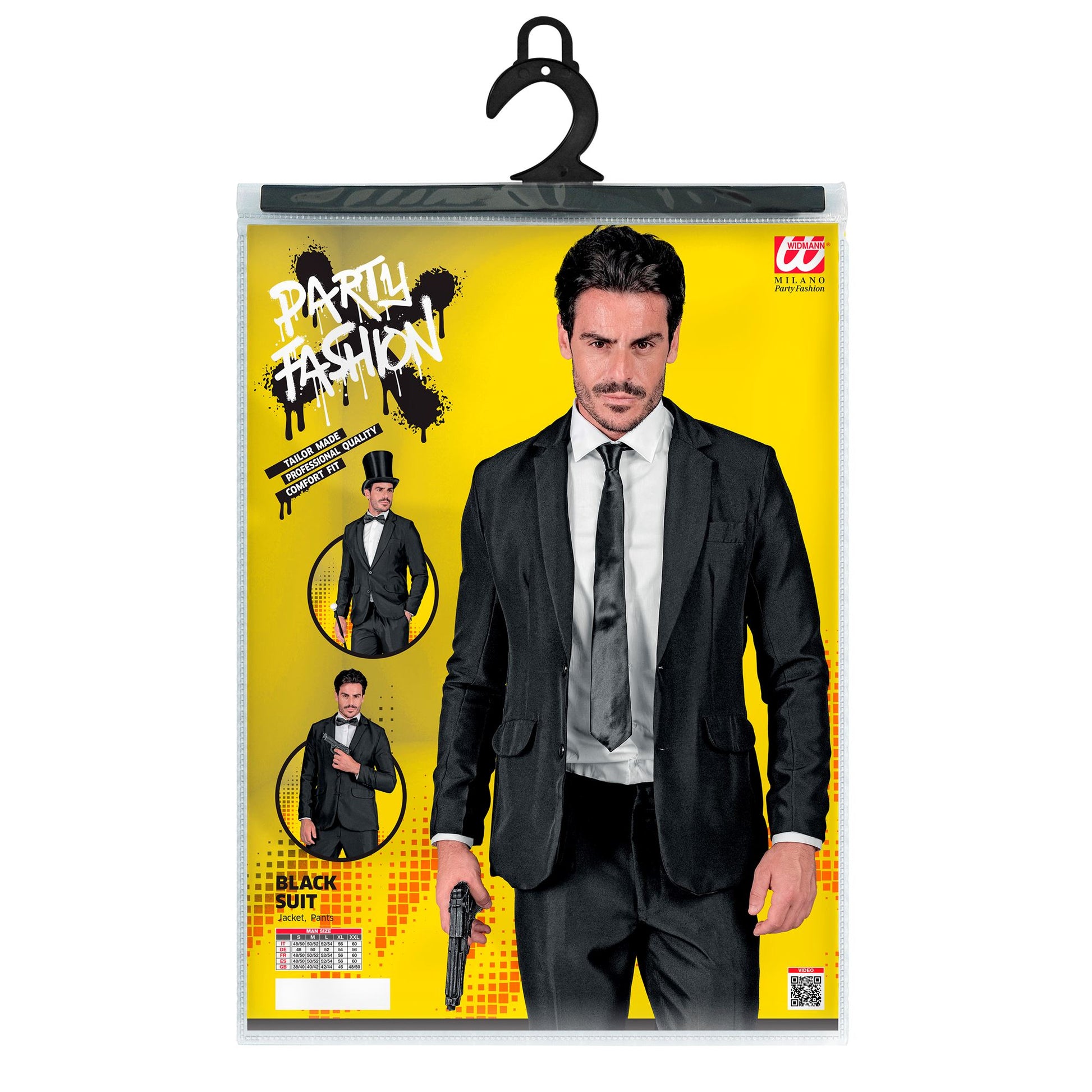 "SCHWARZER PARTY FASHION ANZUG" (Jackett, Hose) – Ansicht 5