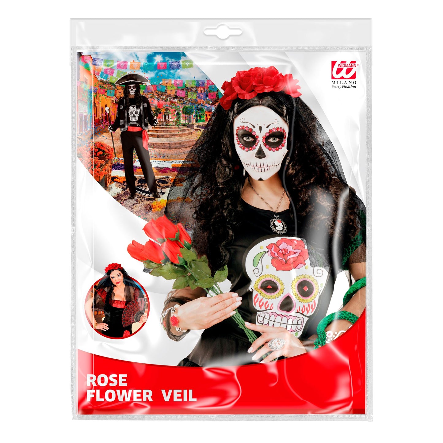 "SCHWARZER SCHLEIER MIT ROTEN ROSEN" – Ansicht 3
