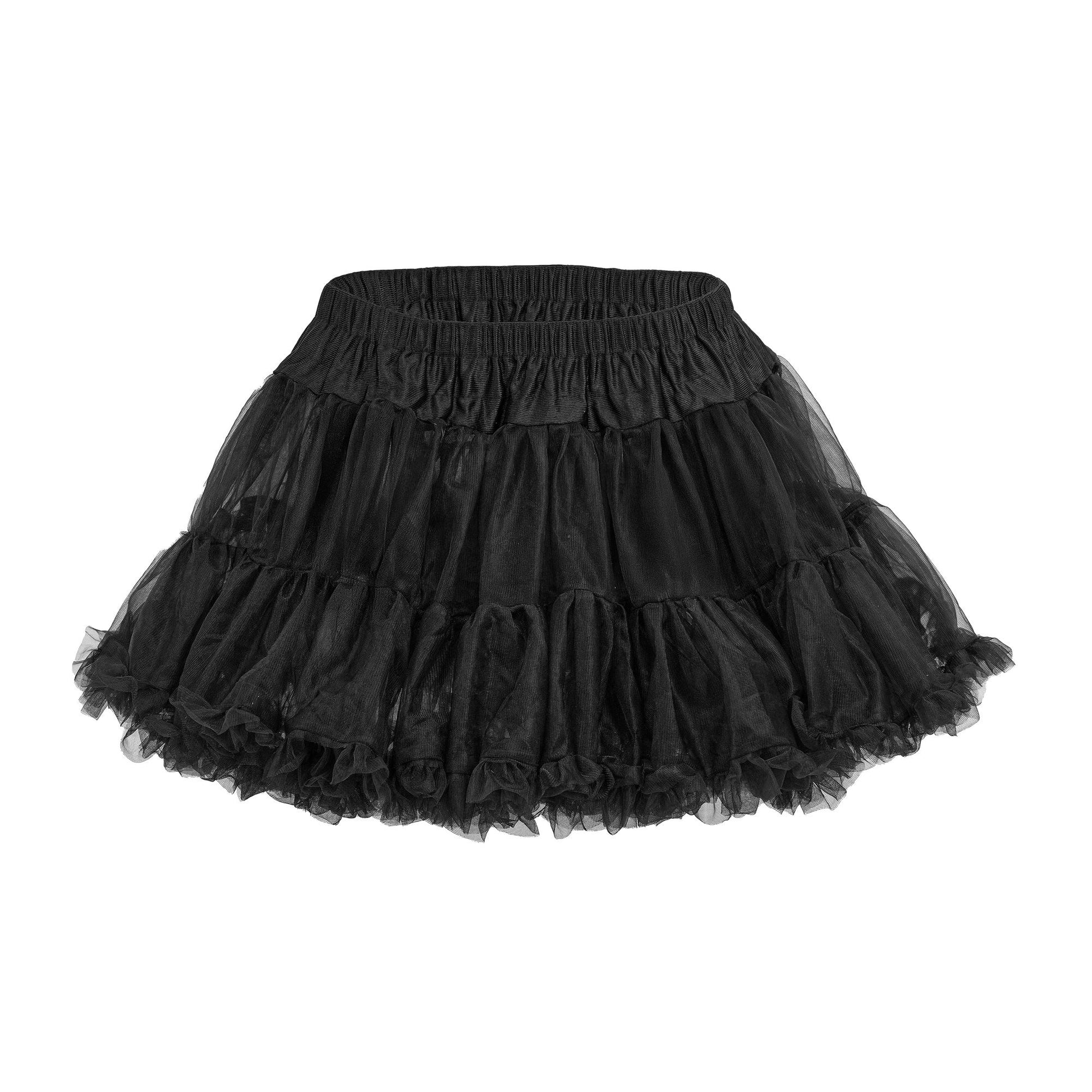 "SCHWARZER TUTU PETTICOAT" weicher mehrlagiger Tüll – Ansicht 6