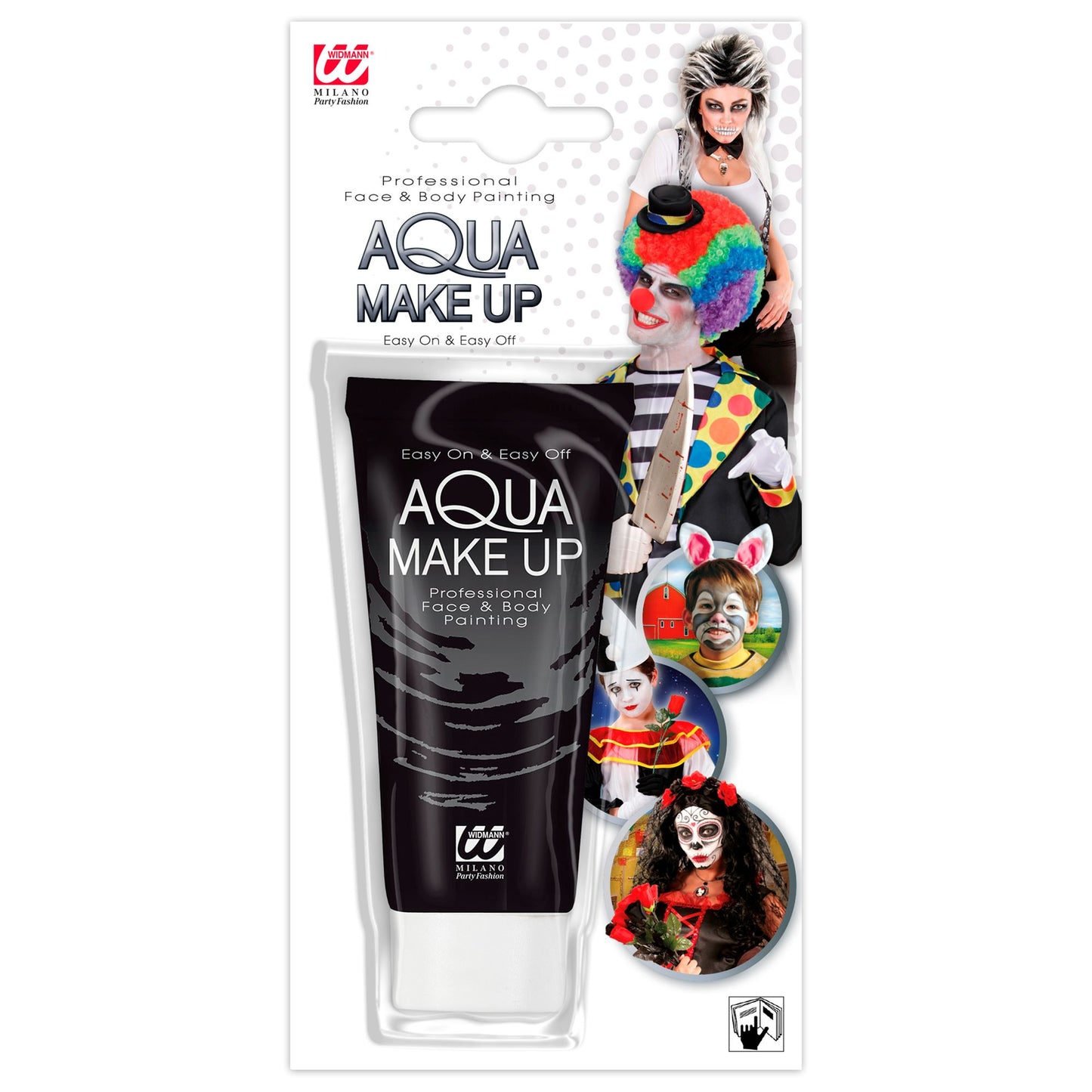 "SCHWARZES AQUA MAKE UP IN TUBE" - 30 ml – Vorderansicht
