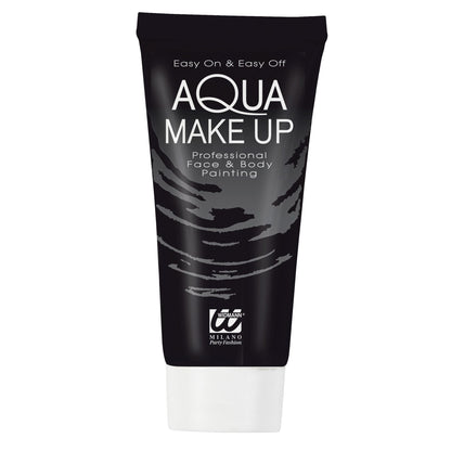 "SCHWARZES AQUA MAKE UP IN TUBE" - 30 ml – Detailansicht