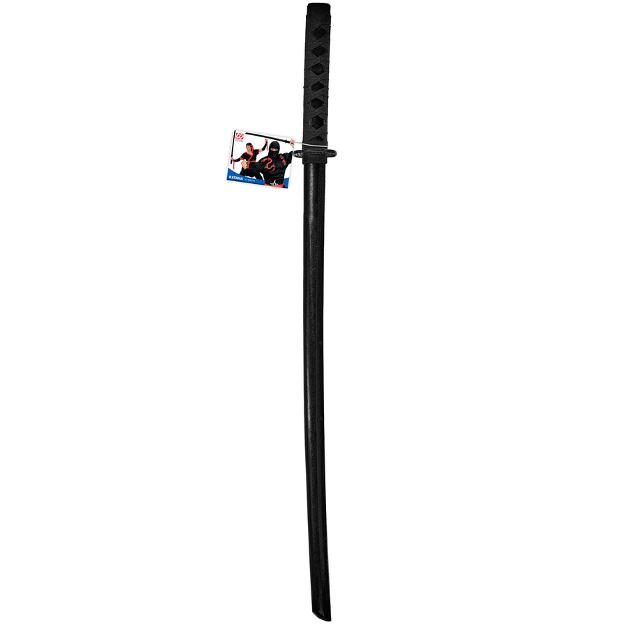 "SCHWARZES NINJA KATANA AUS HOLZ" 100 cm – Detailansicht