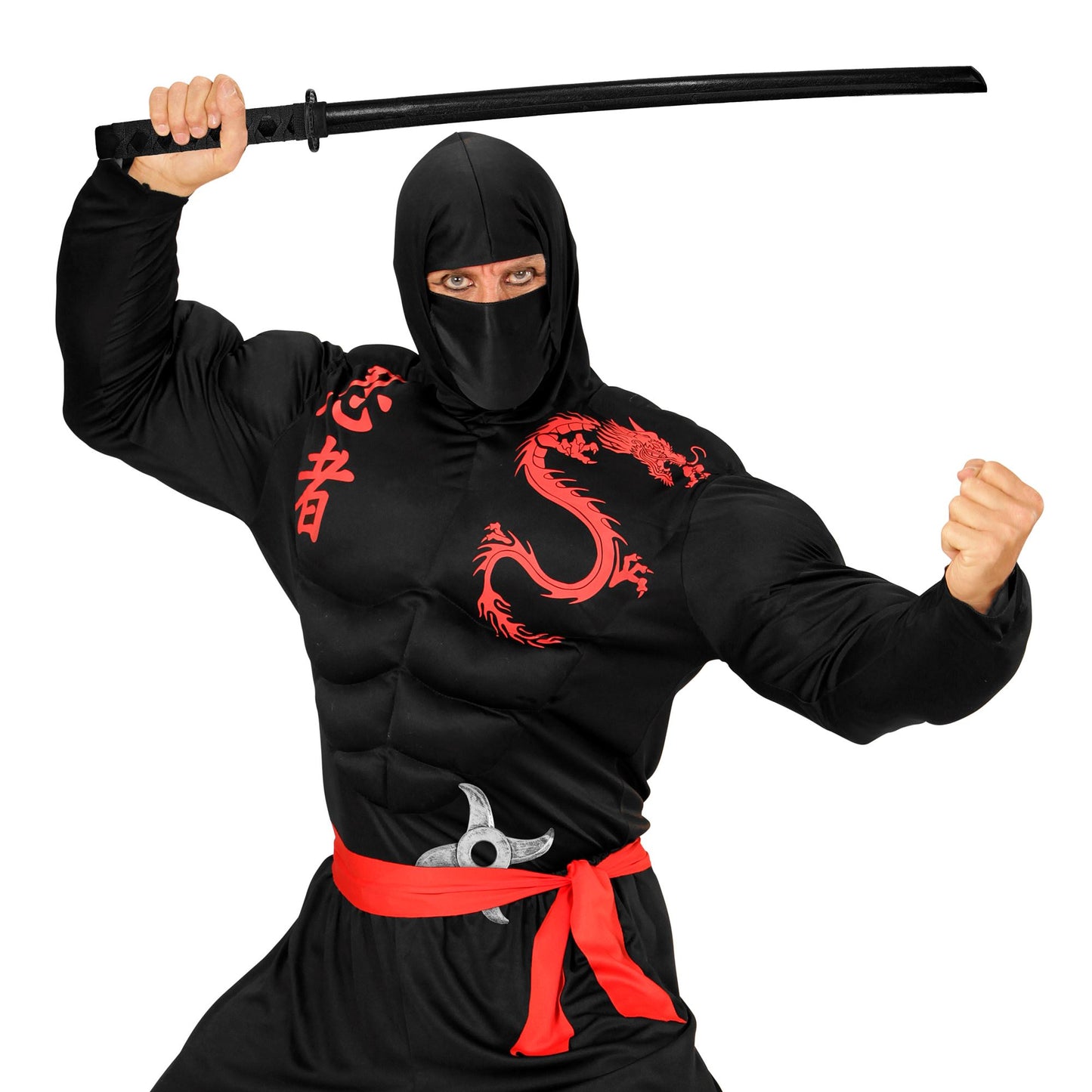 "SCHWARZES NINJA KATANA AUS HOLZ" 100 cm – Ansicht 4