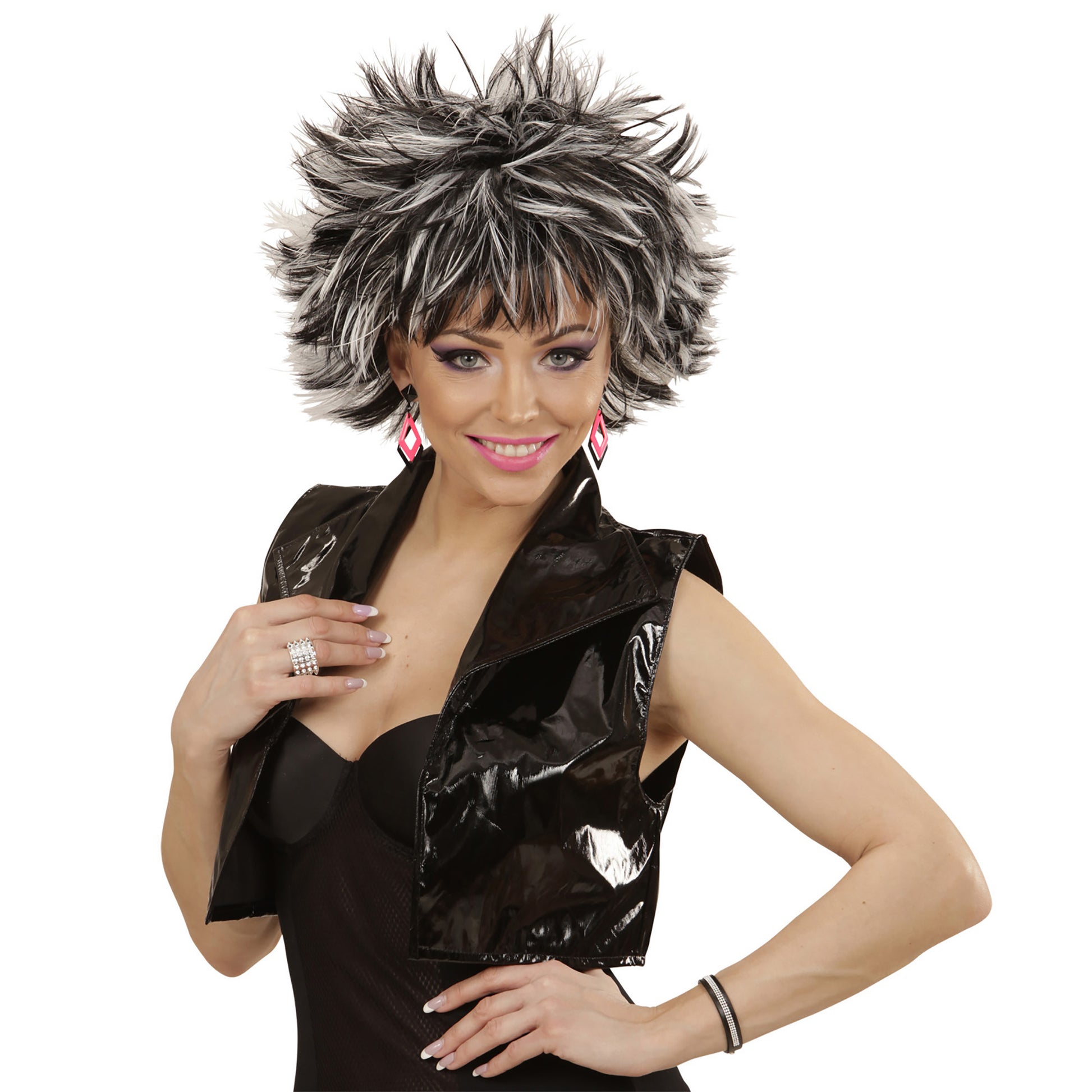 "SCHWARZES SPIKE-LEDERARMBAND" – Ansicht 4
