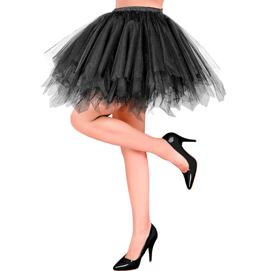 "SCHWARZES TUTU" mit Innentasche für LED-Lichter – Vorderansicht