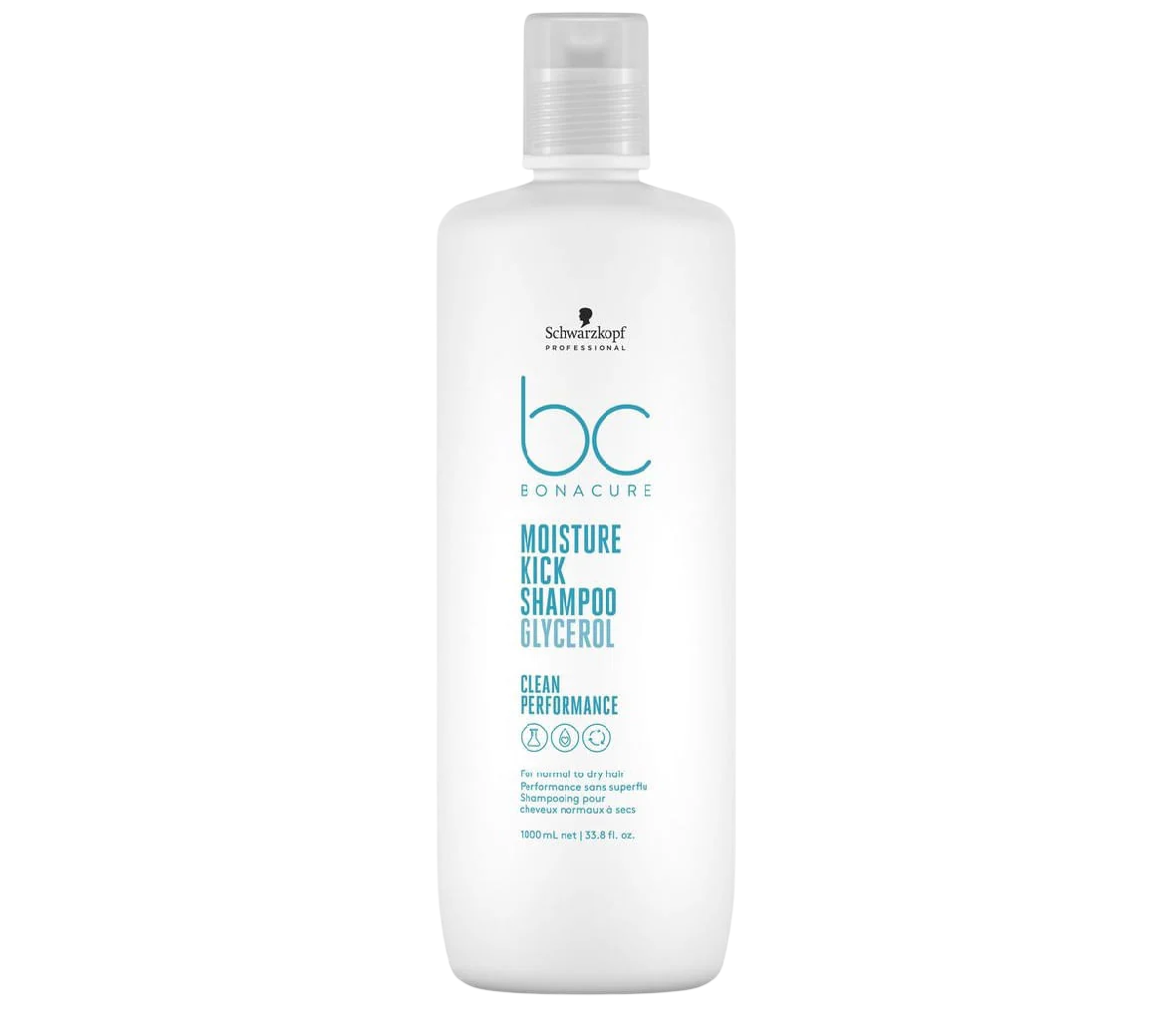 Schwarzkopf Professional, Bonacure Moisture Kick, Hair Shampoo, Hydrating, 1000 ml