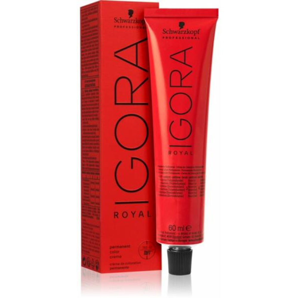 Schwarzkopf Professional, Igora Royal, Permanente Haarfarbe, 6-77 Dark Blonde Cooper, 60 ml