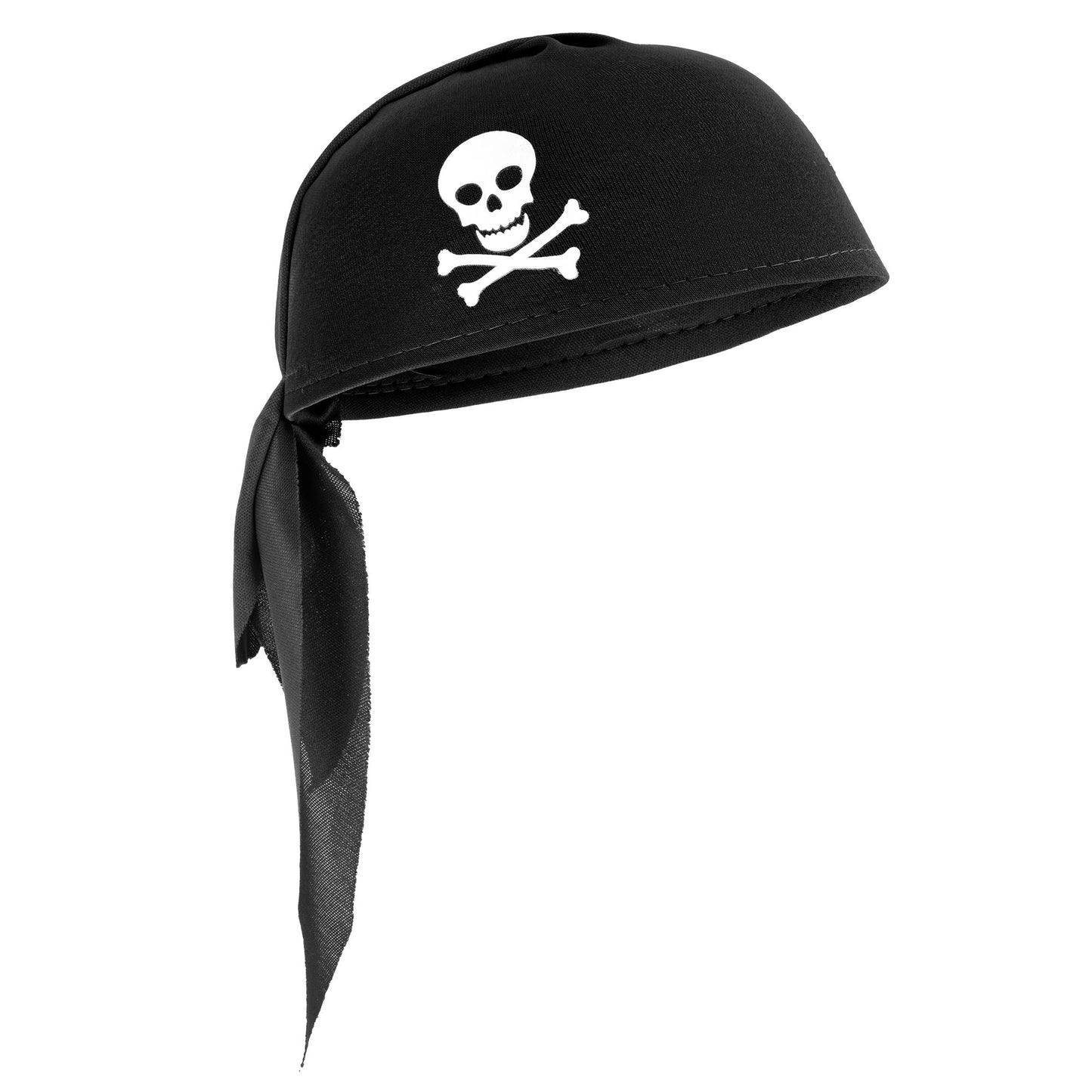 "SCHWAZER STOFF PIRATENHUT" – Vorderansicht
