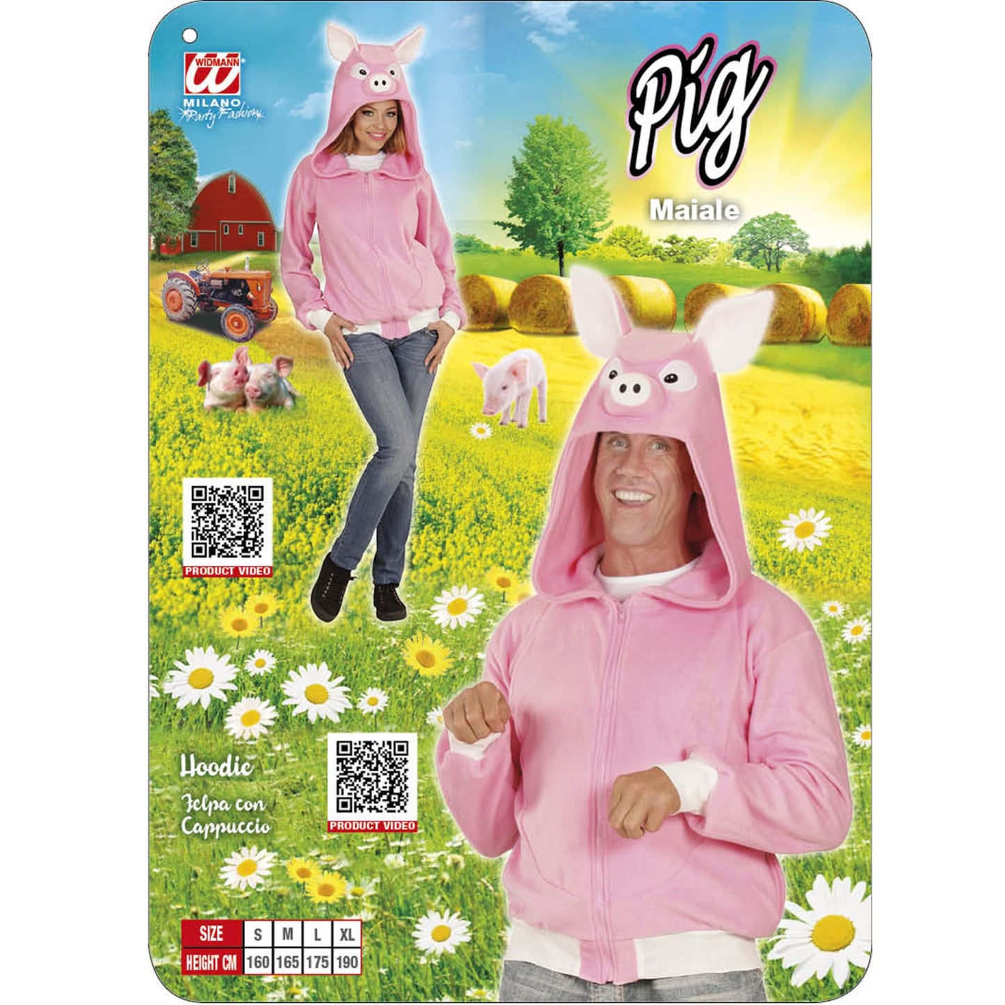 "SCHWEIN" (Fleecejacke mit Kapuze) – Ansicht 5
