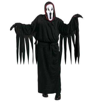 "SCREAMING GHOST" (Tunika, Gürtel, Maske mit Kapuze) – Vorderansicht