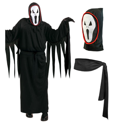 "SCREAMING GHOST" (Tunika, Gürtel, Maske mit Kapuze) – Detailansicht