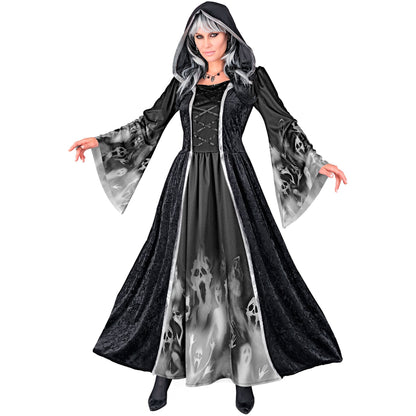 "SCREAMING SOULS" (Kleid mit Kapuze) – Vorderansicht