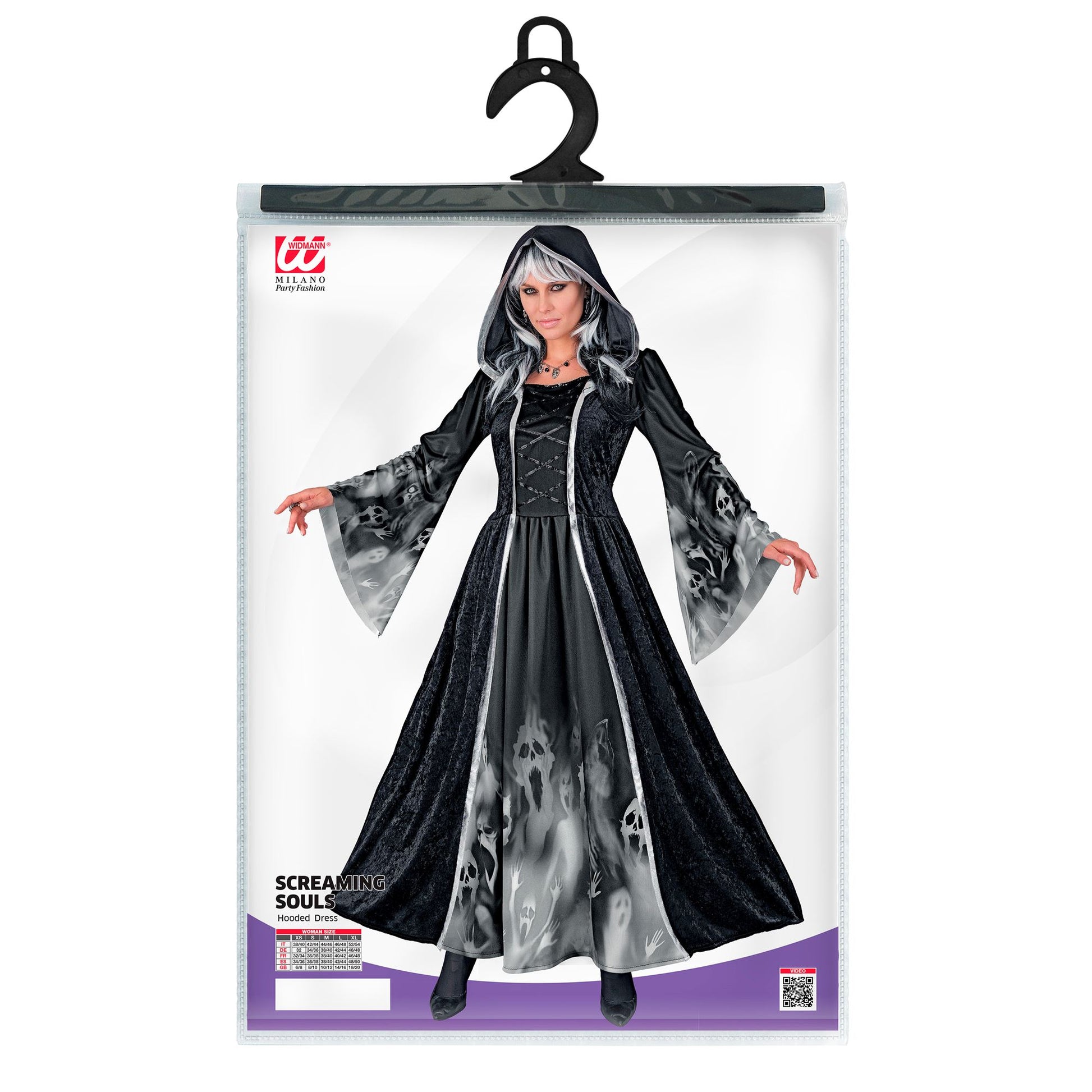 "SCREAMING SOULS" (Kleid mit Kapuze) – Ansicht 4