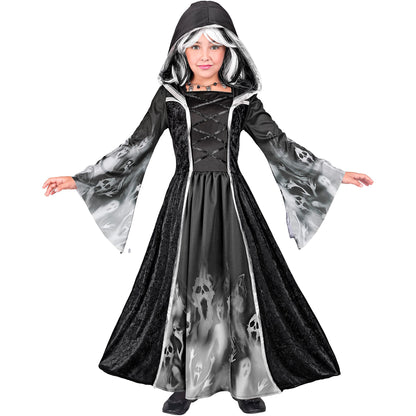 "SCREAMING SOULS" (Kleid mit Kapuze) – Vorderansicht