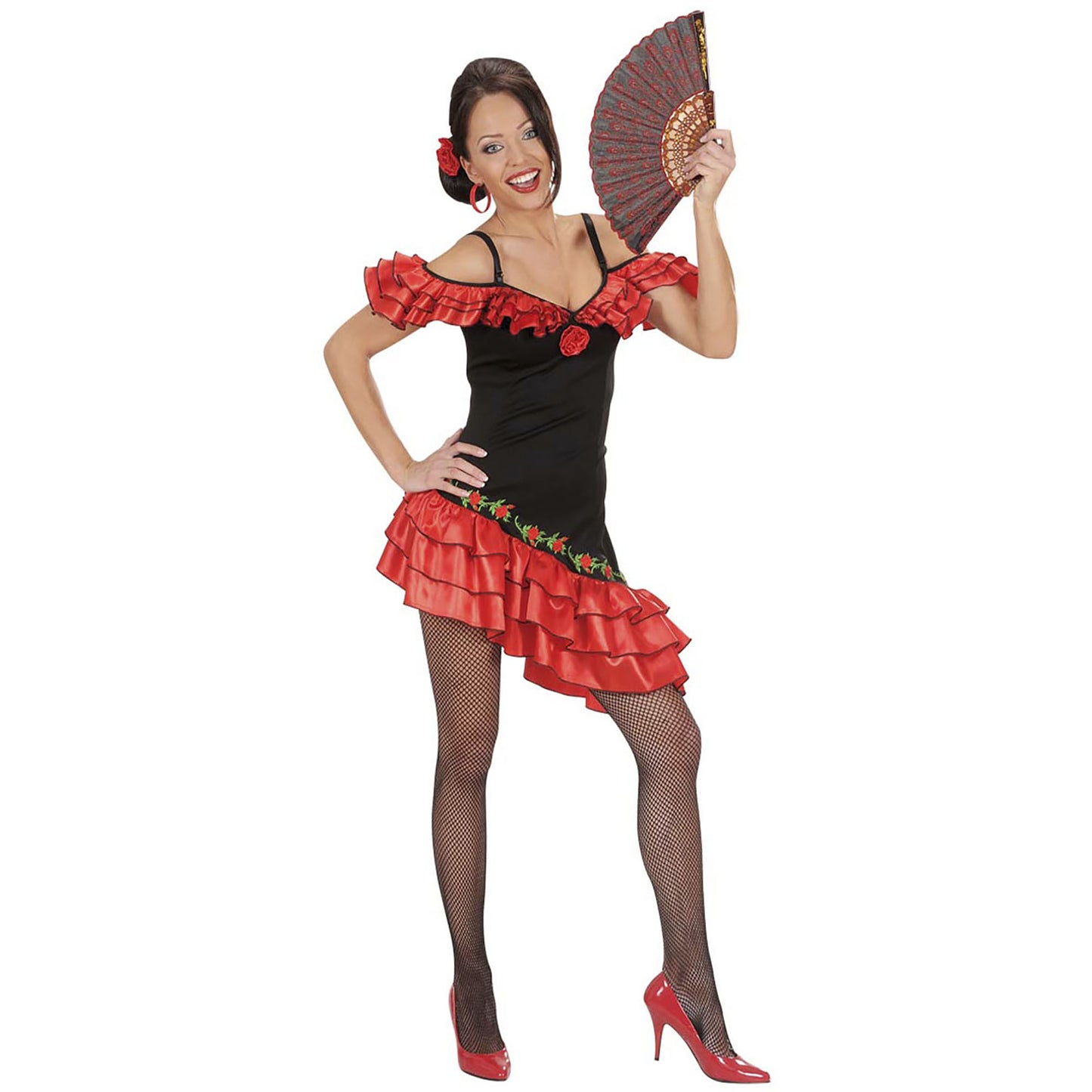 "SEÑORITA" (Kleid, rosa Haarspange) – Vorderansicht